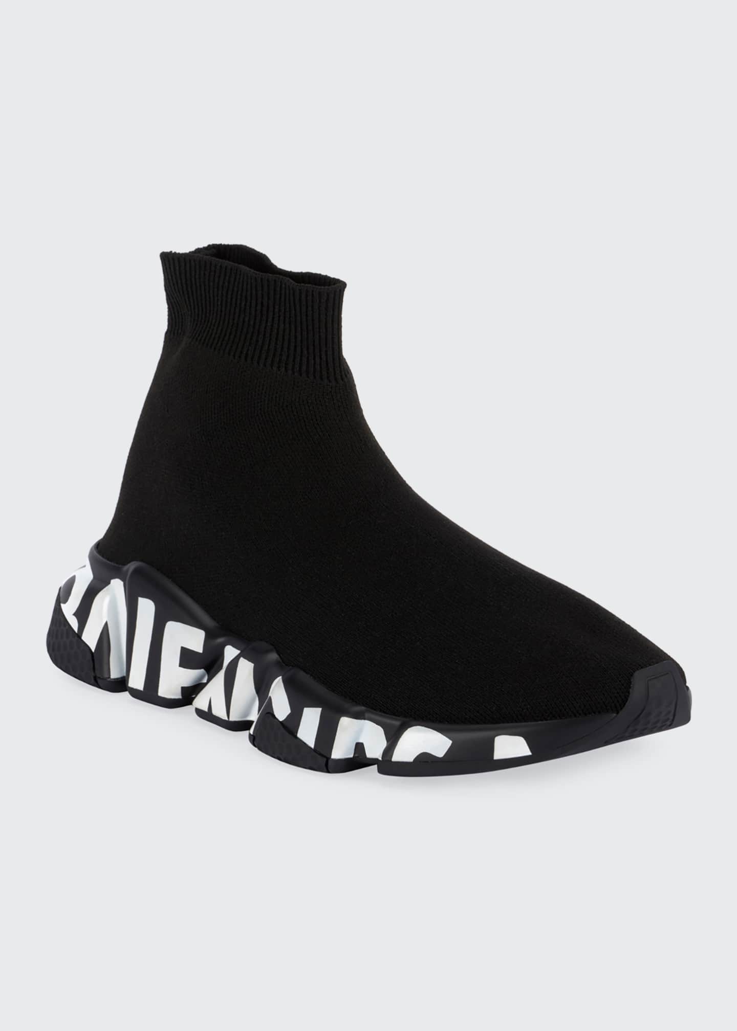 Balenciaga Stretch-Knit High-Top Sock Trainer - Bergdorf ...