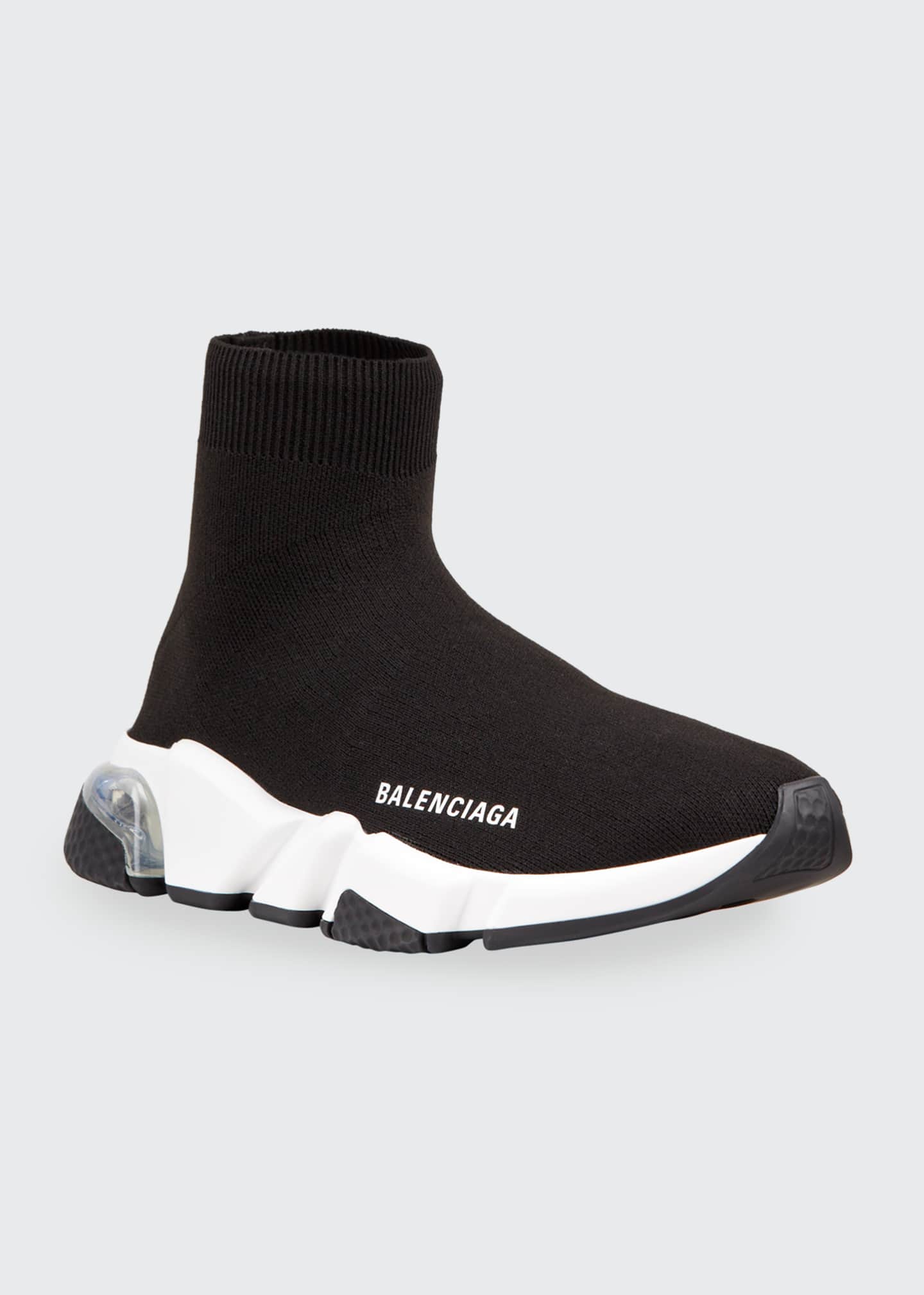 Balenciaga Contrast Logo Speed Sock Sneakers - Bergdorf Goodman
