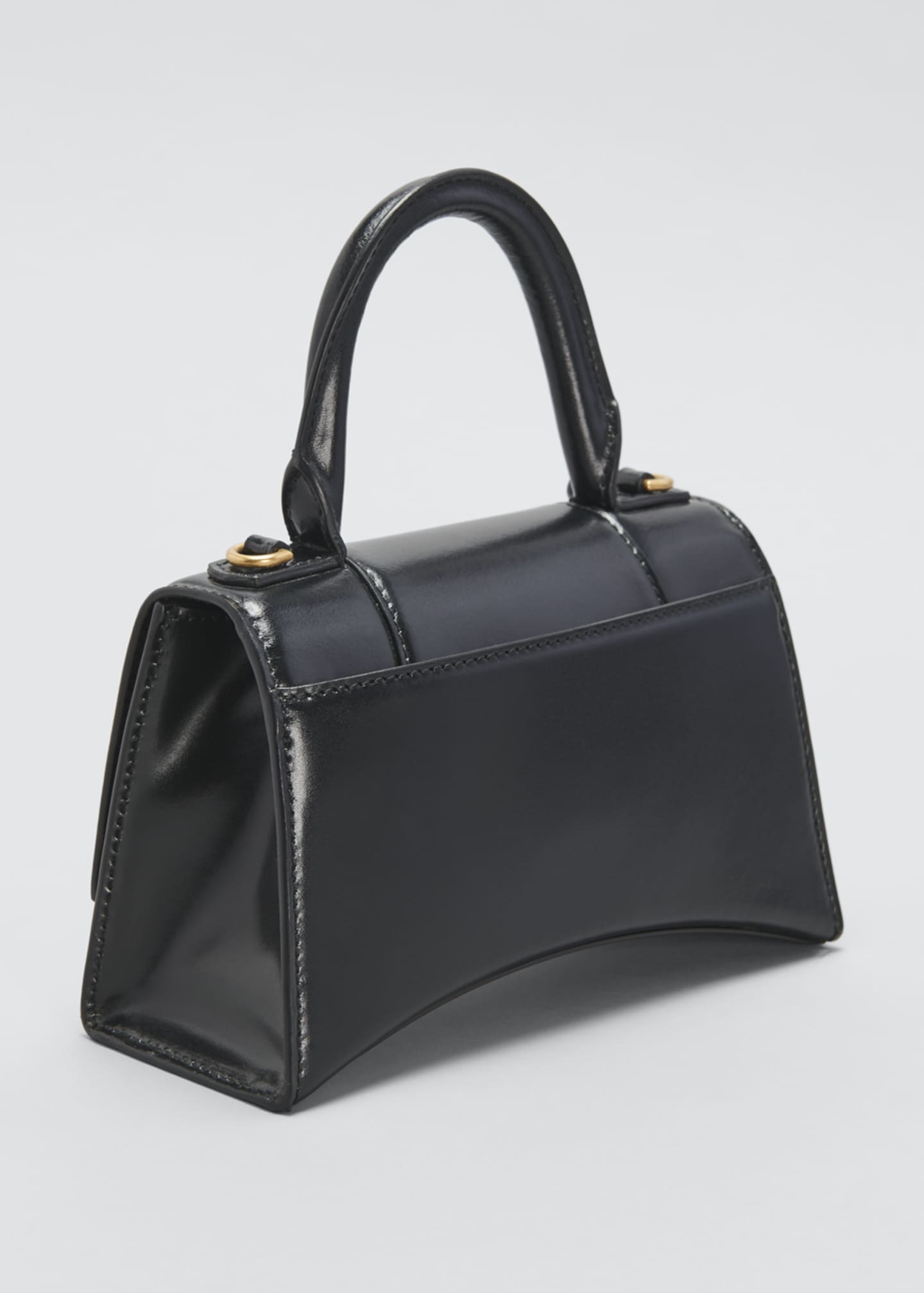 Balenciaga Hourglass XS Shiny Leather Top-Handle Bag - Bergdorf Goodman