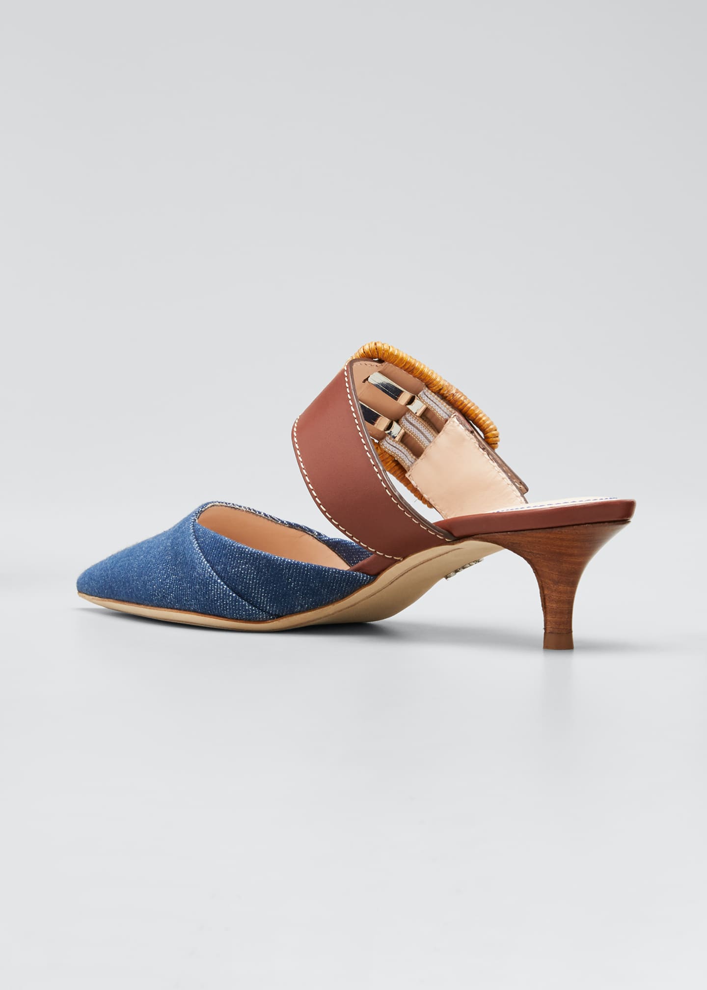 denim mule