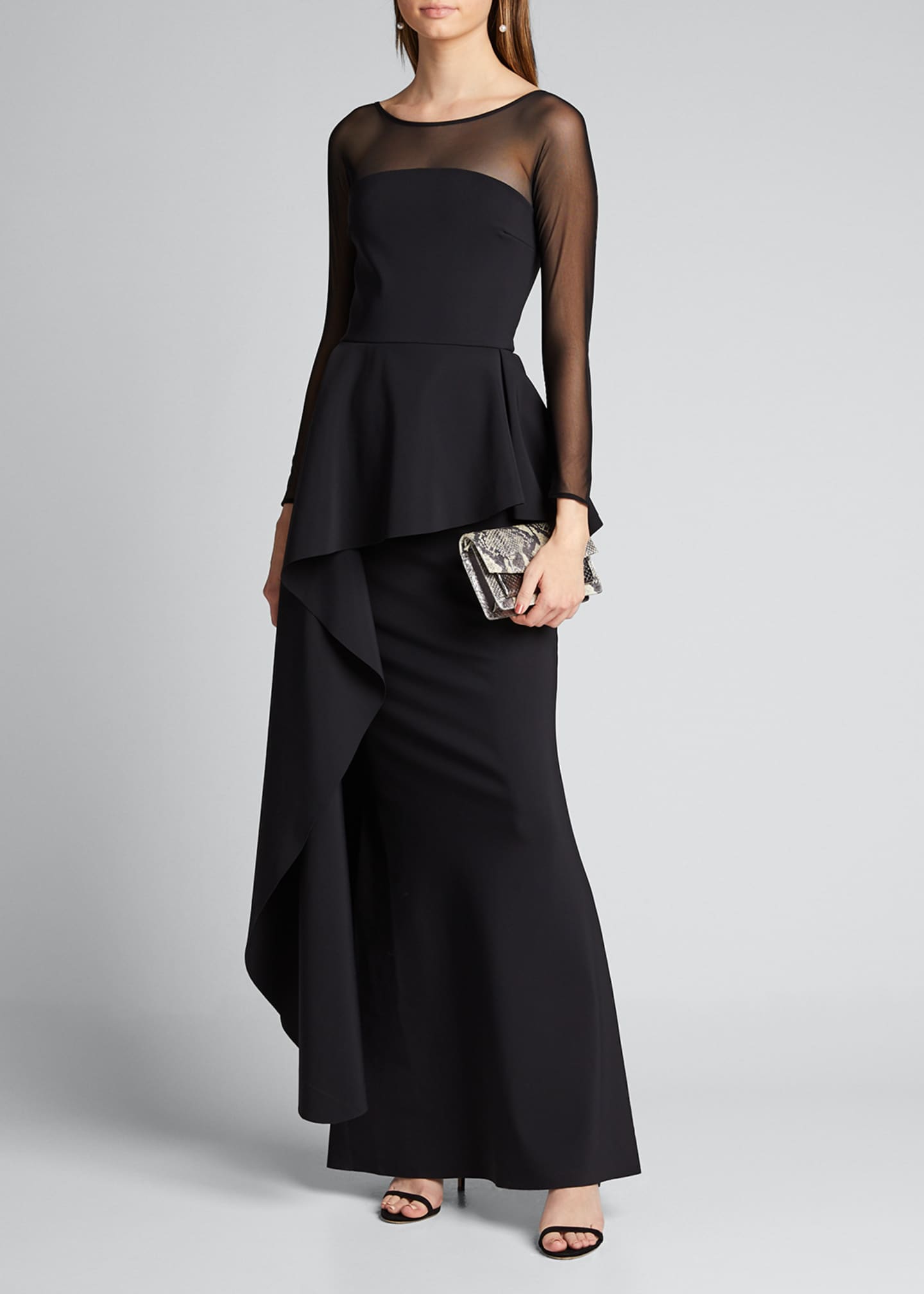 chiara boni peplum gown