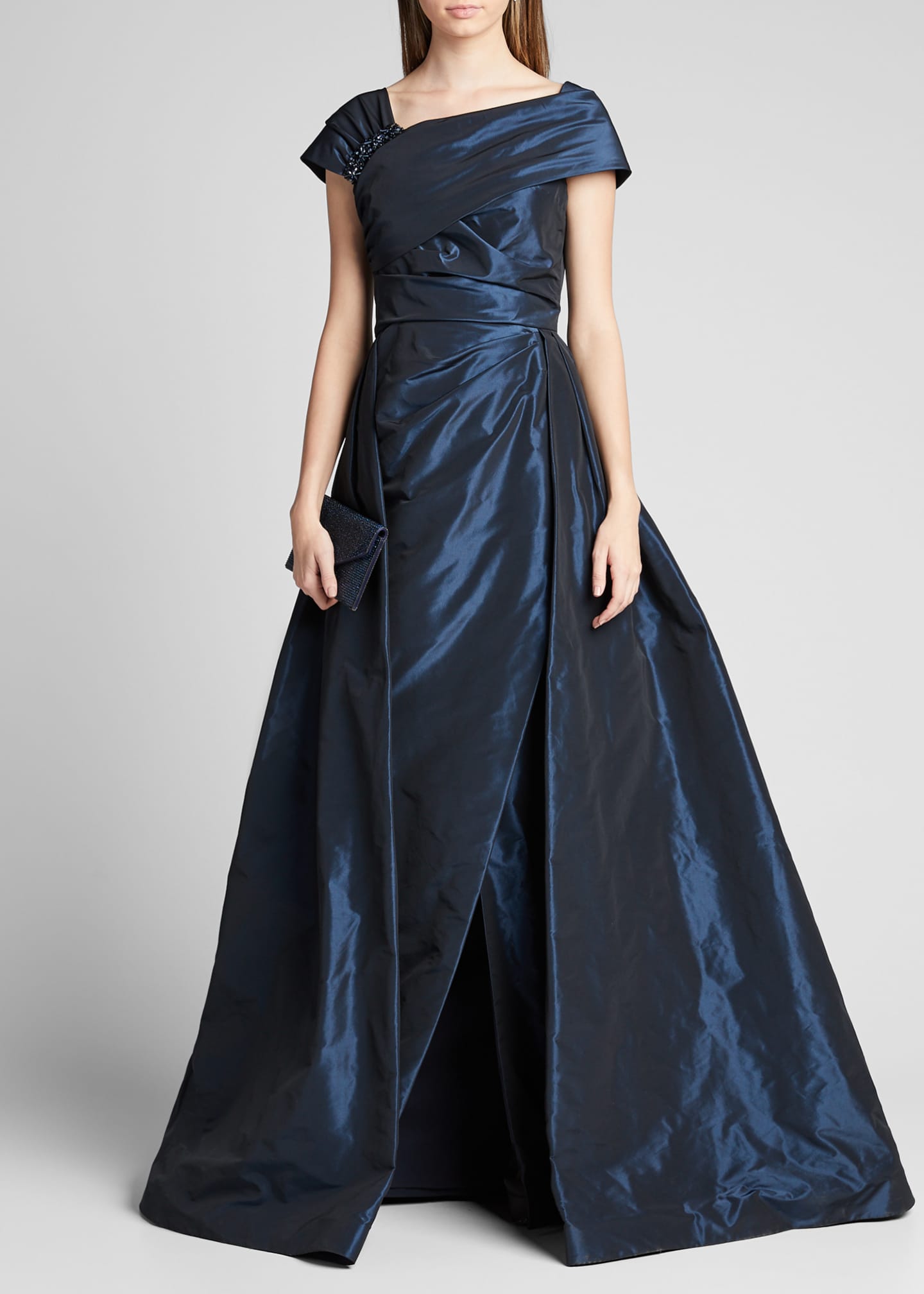 taffeta evening gown