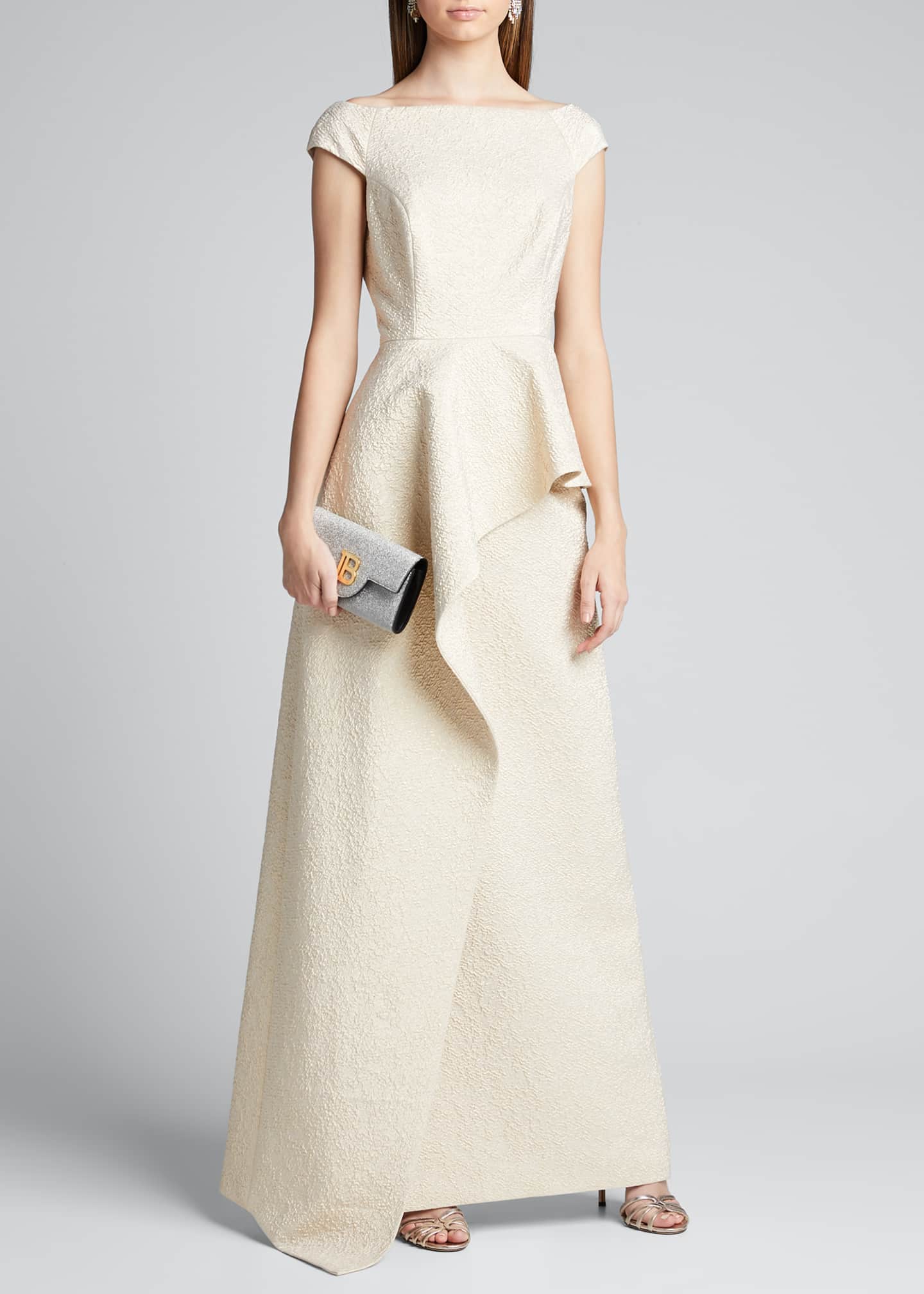 teri jon peplum gown