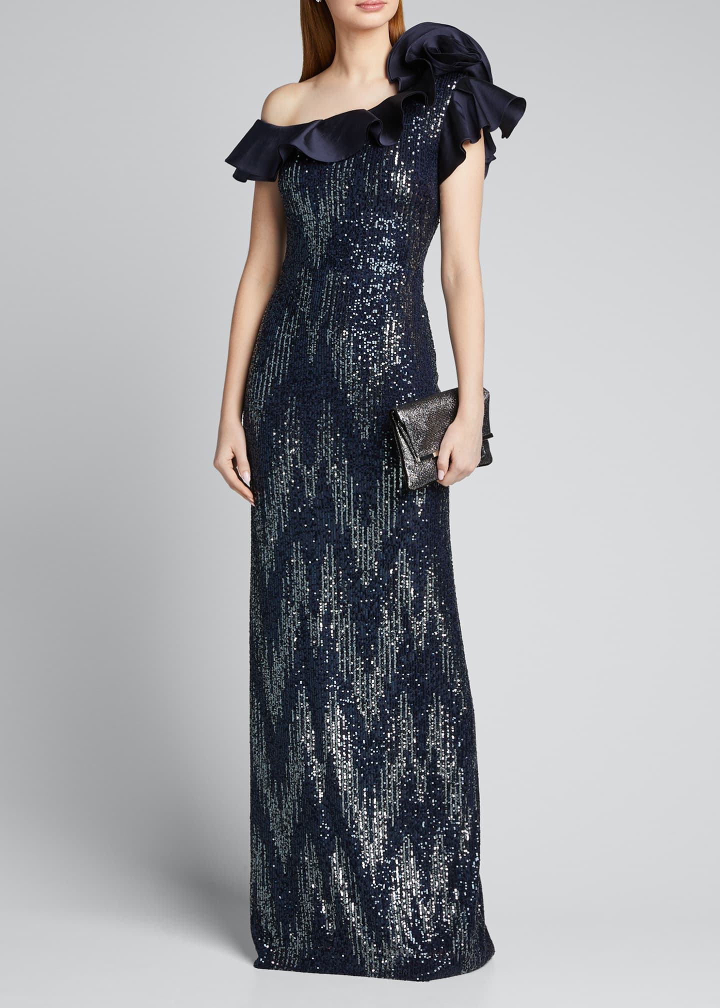 teri jon by rickie freeman sequin overlay gown