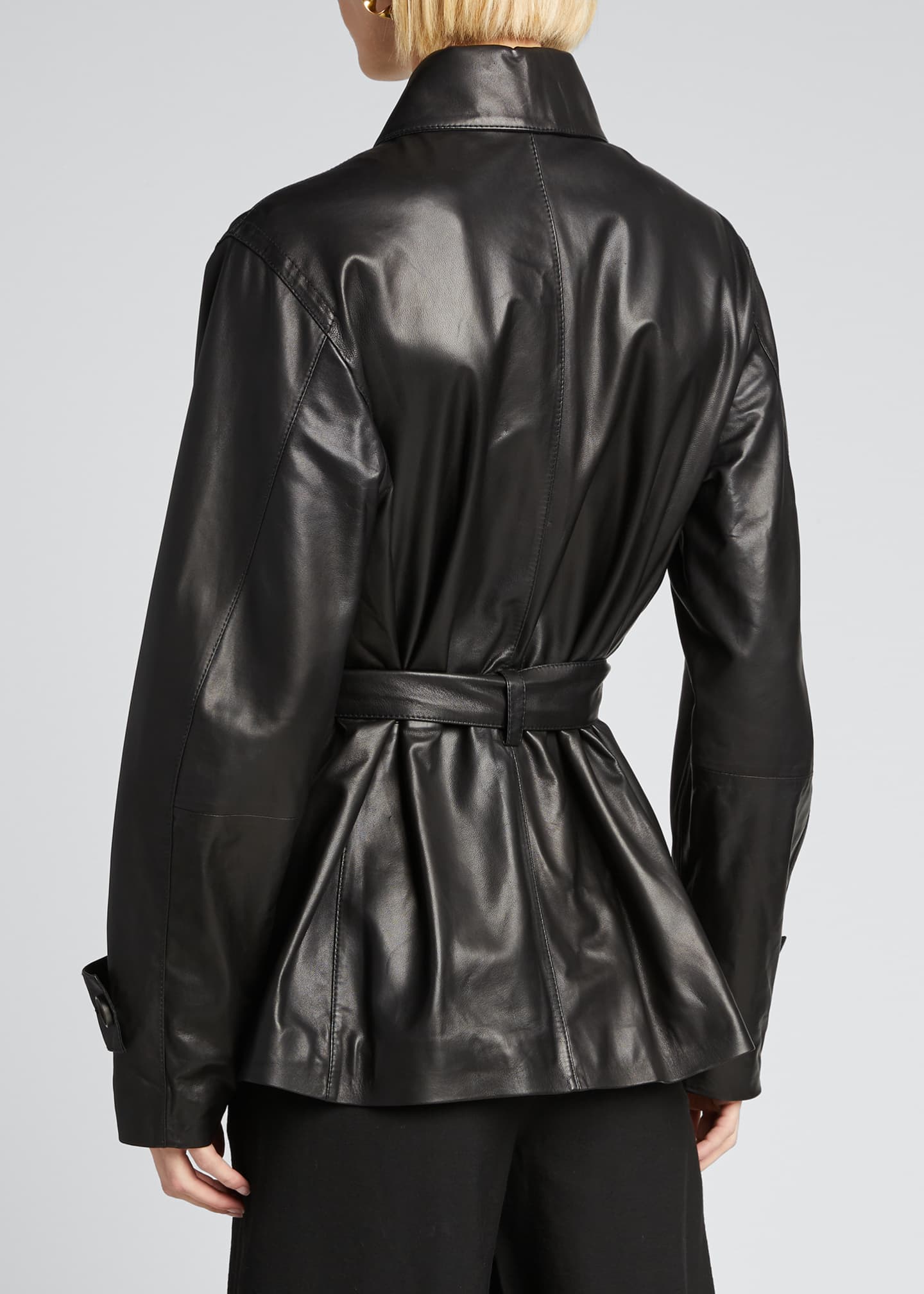 vince leather safari jacket