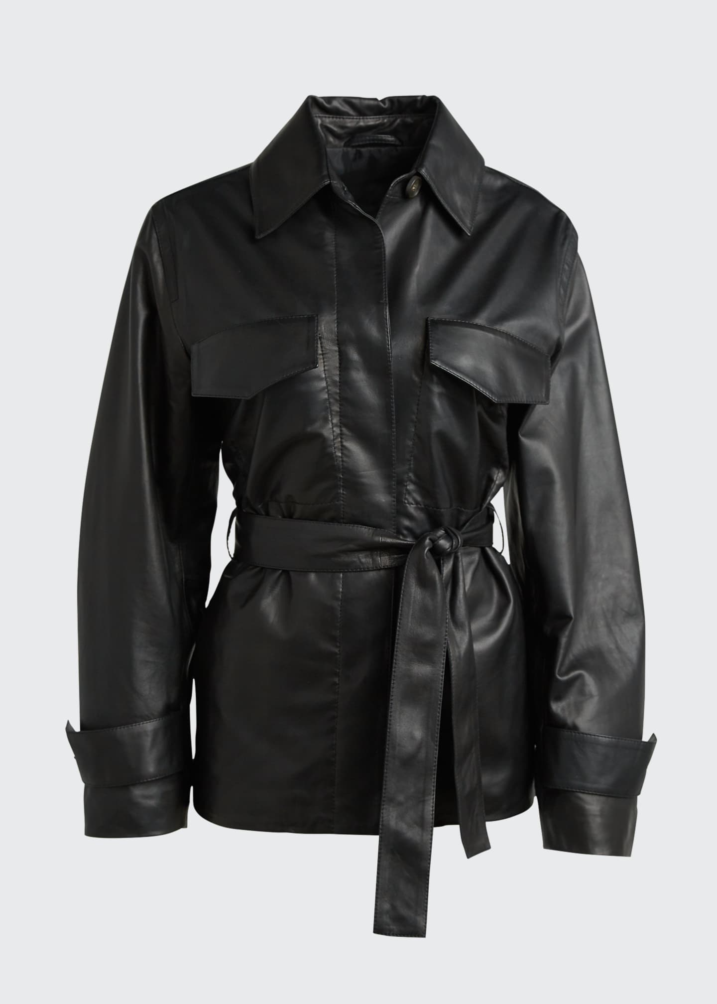 vince leather safari jacket