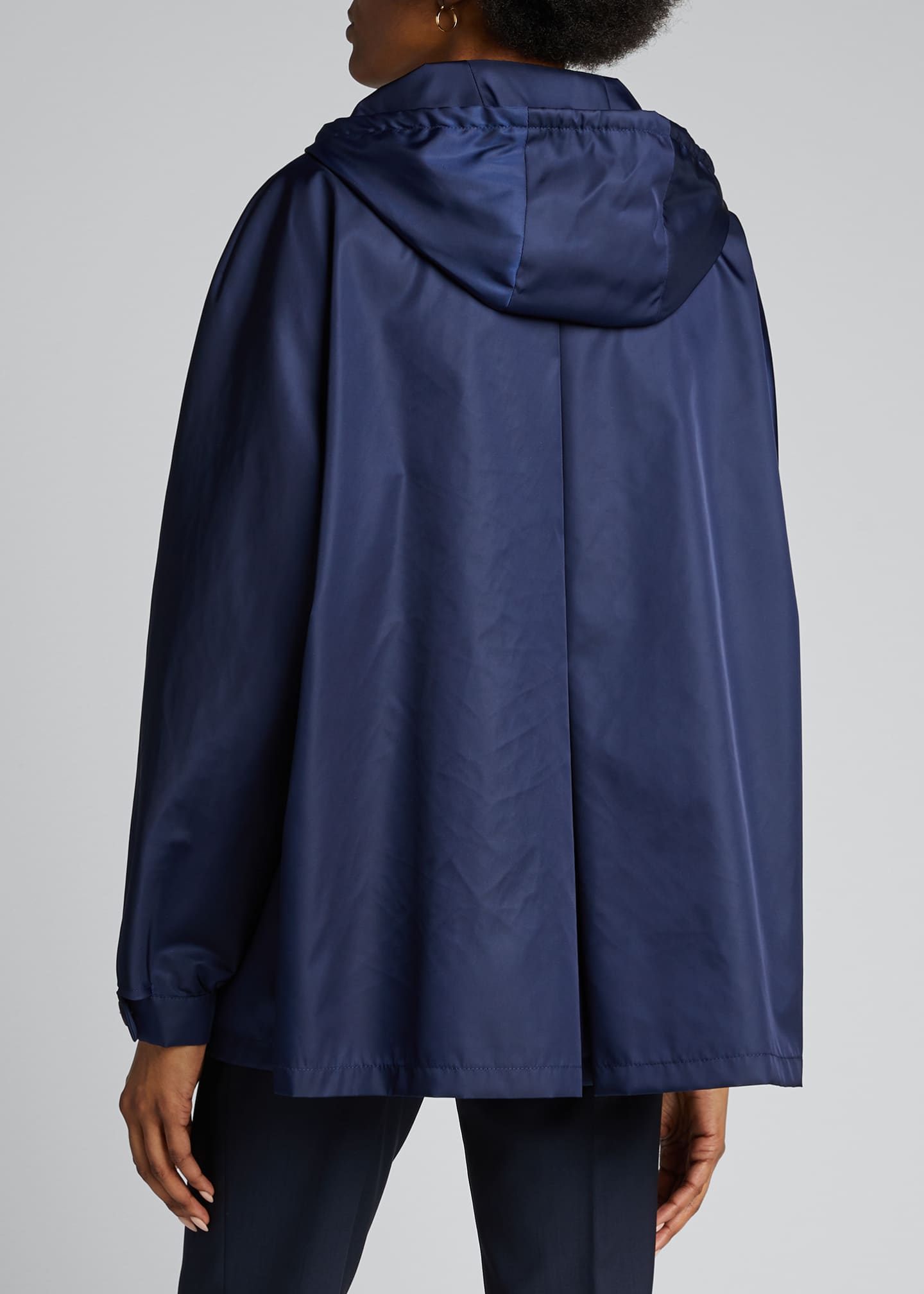 Prada Nylon Gabardine Hooded Jacket Bergdorf Goodman