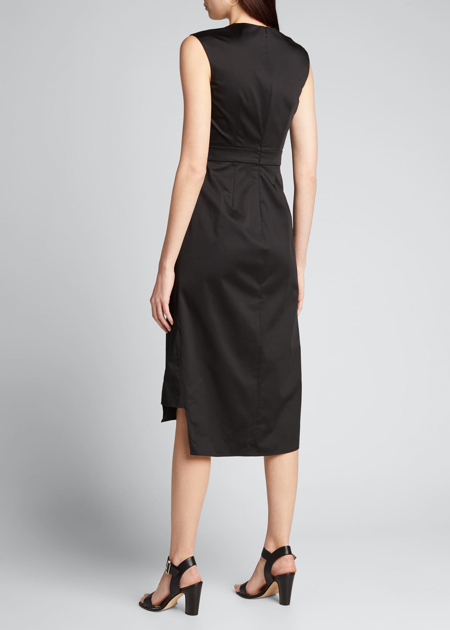 Prada Sateen Sleeveless Suit Dress Bergdorf Goodman
