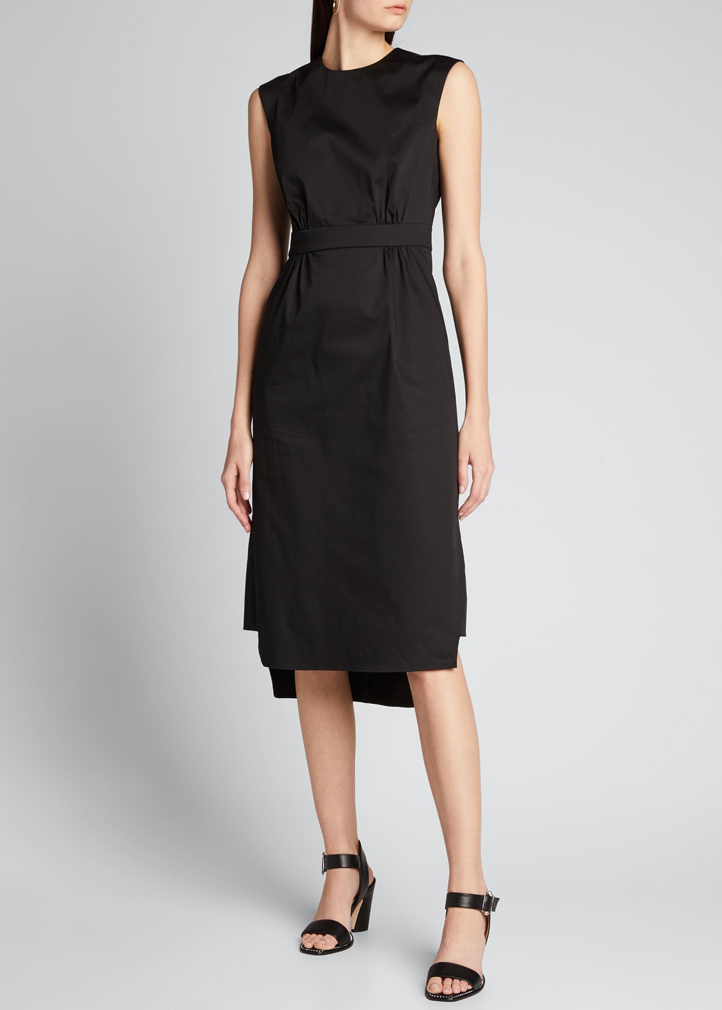Prada Sateen Sleeveless Suit Dress Bergdorf Goodman