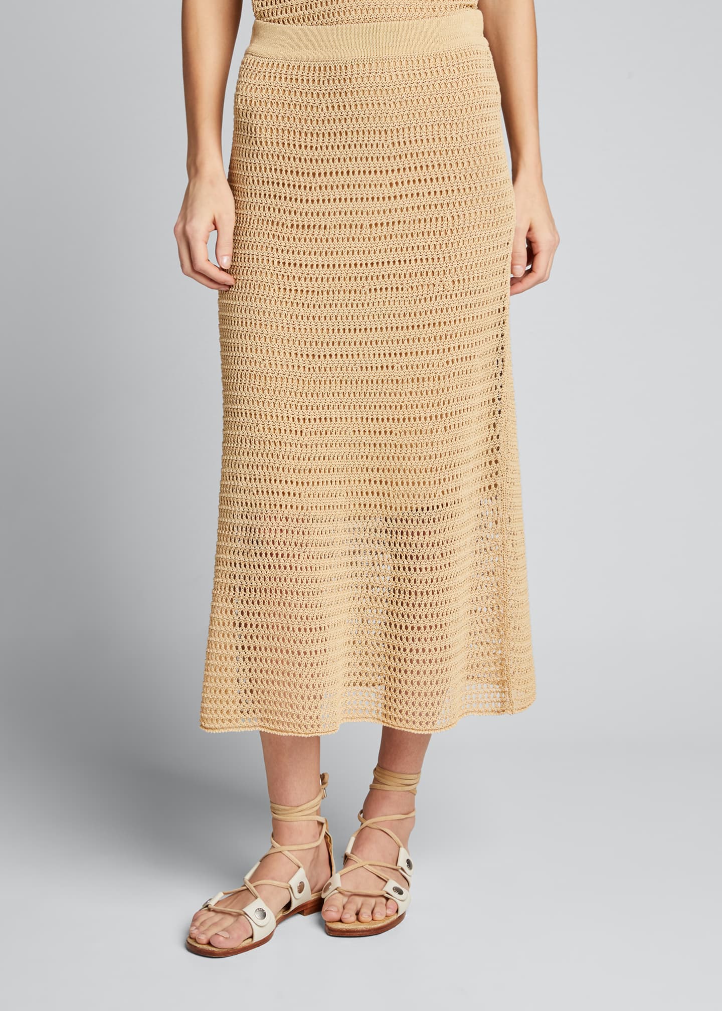 crochet midi skirt