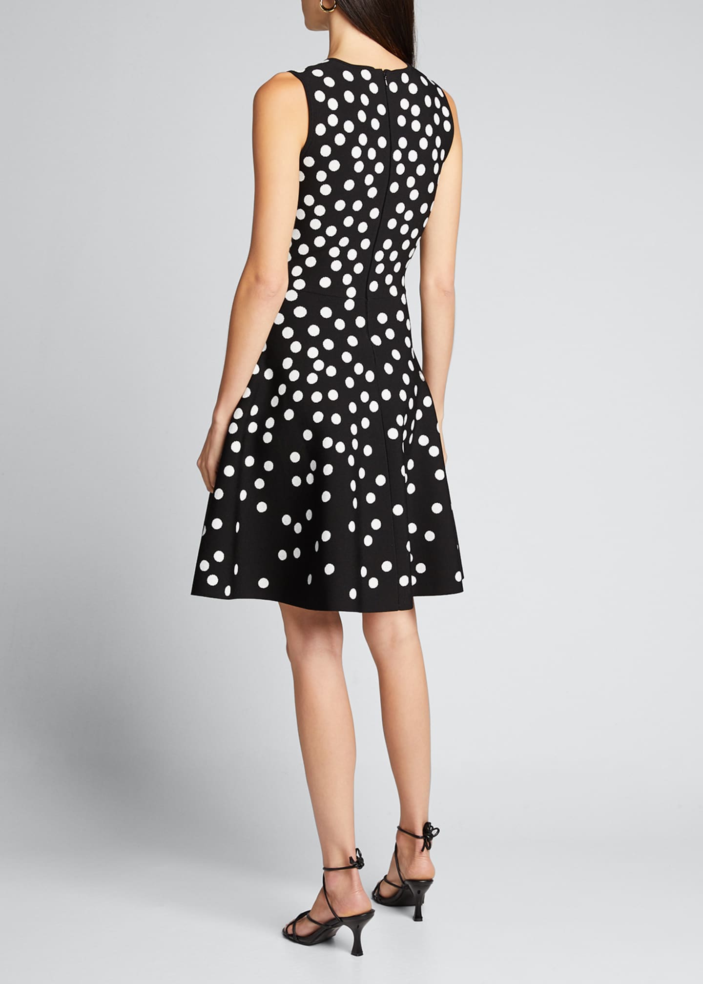 Carolina Herrera Polka Dot Fit-&-Flare Dress - Bergdorf Goodman