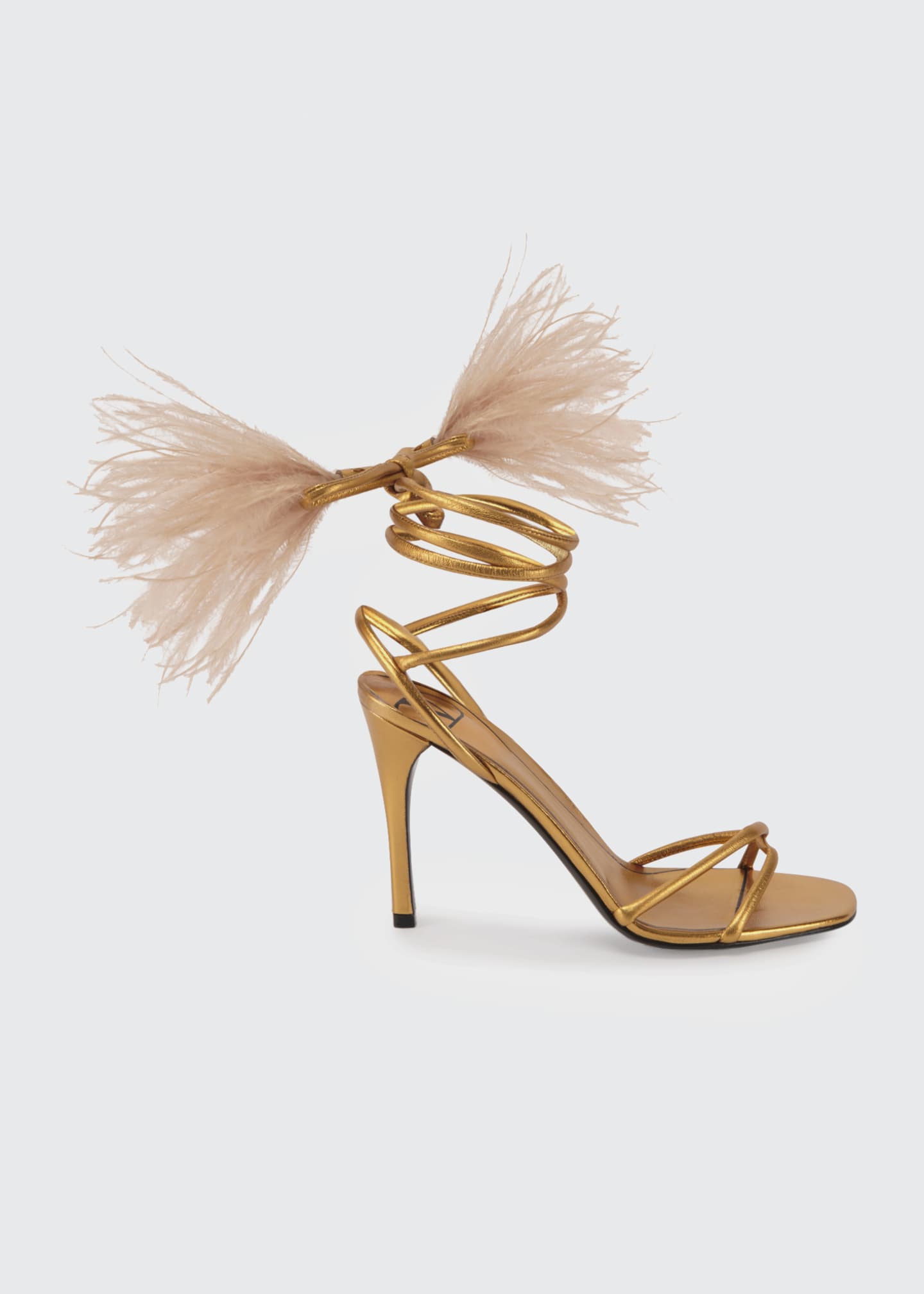 ostrich feather heels