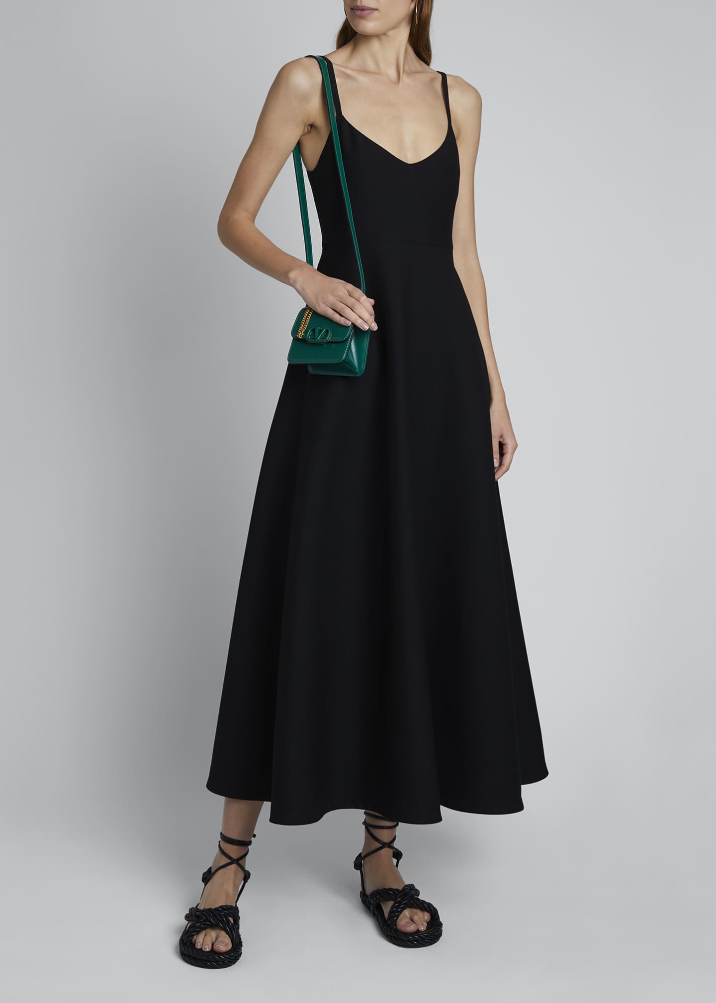 sleeveless maxi dress with pockets