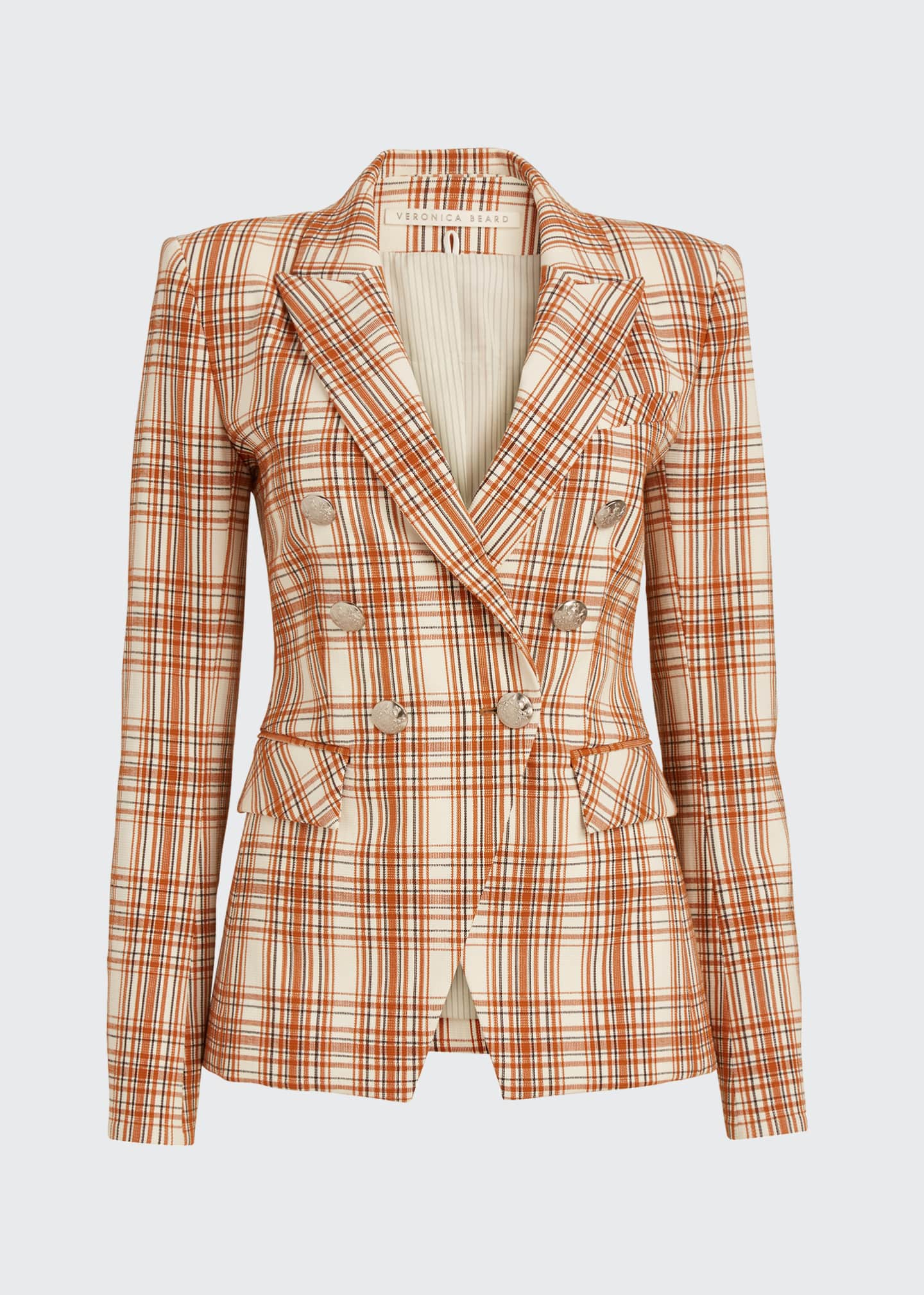 Veronica Beard Miller Plaid Double-Breasted Dickey Jacket - Bergdorf ...