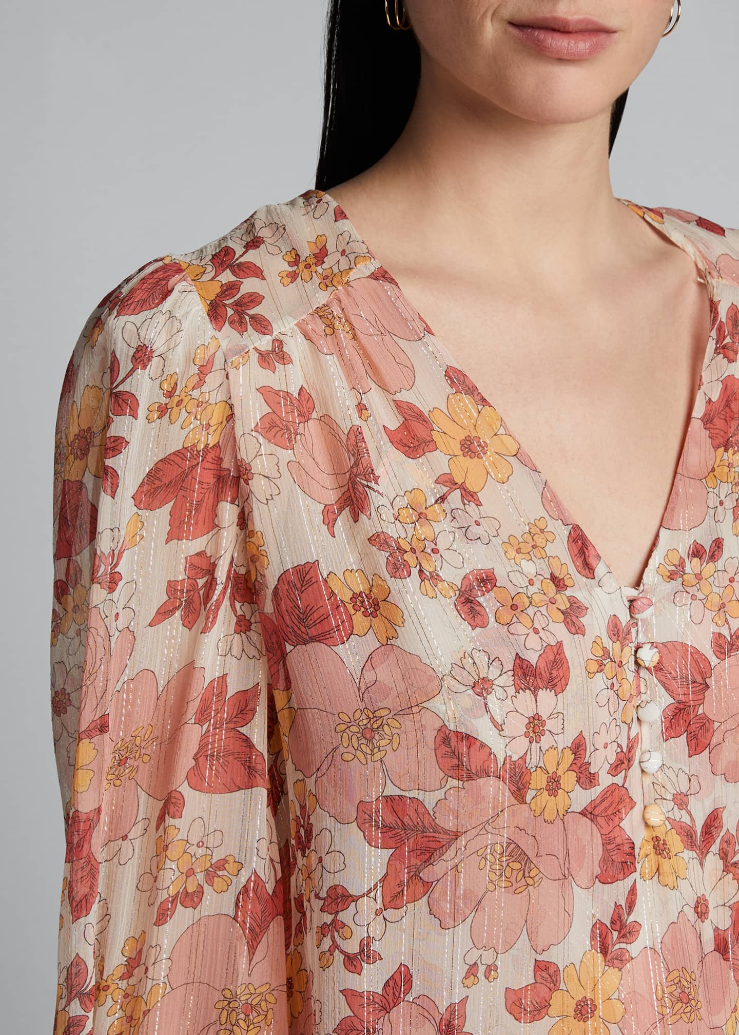 veronica beard floral top