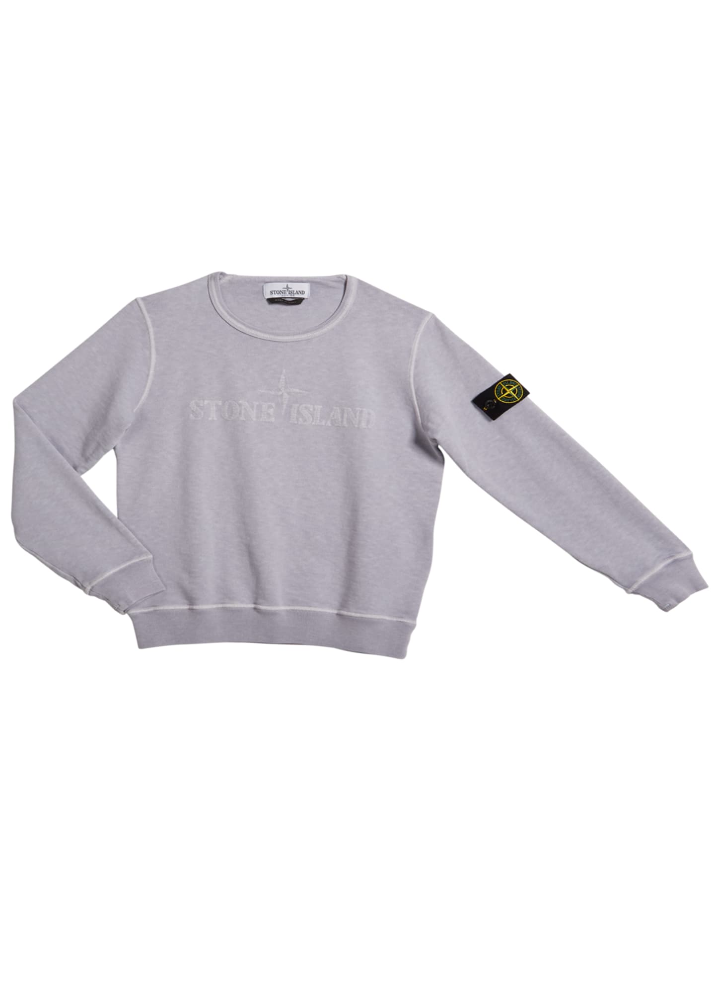 boys black stone island sweatshirt