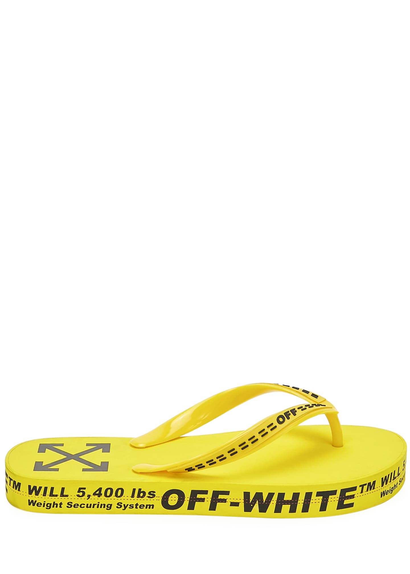 off white flip flops mens