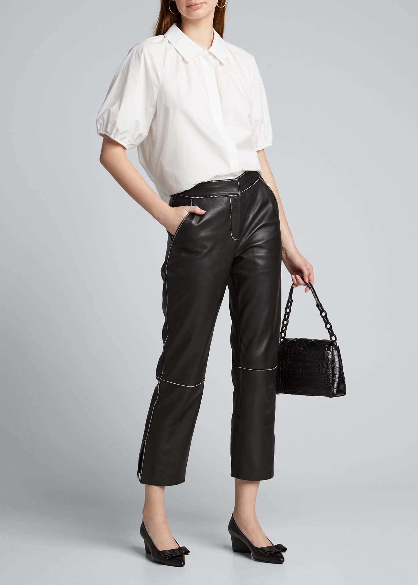 salvatore ferragamo bow pumps