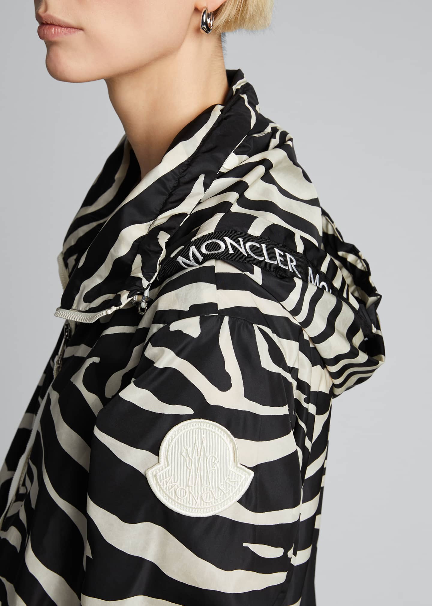 Pomme Zebra Print Rain Jacket The ultralight waterproof breathable vertice rain jacket is proven to keep you dry when it counts. bergdorf goodman
