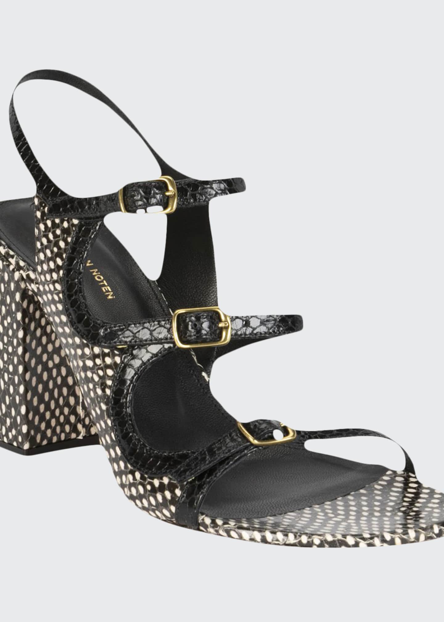 thin strap block heel sandal