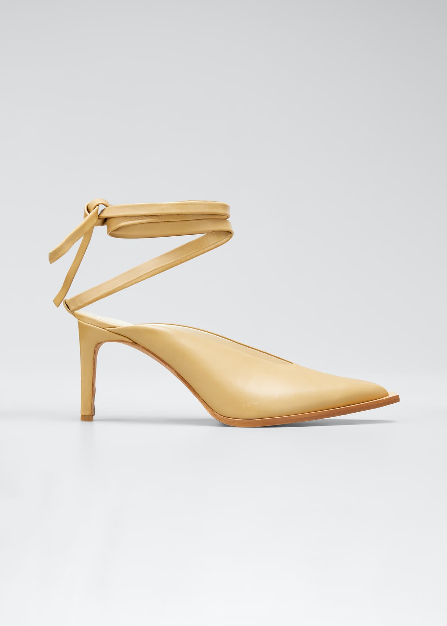 Image 1 of 5: Neima Leather Ankle-Tie Pumps