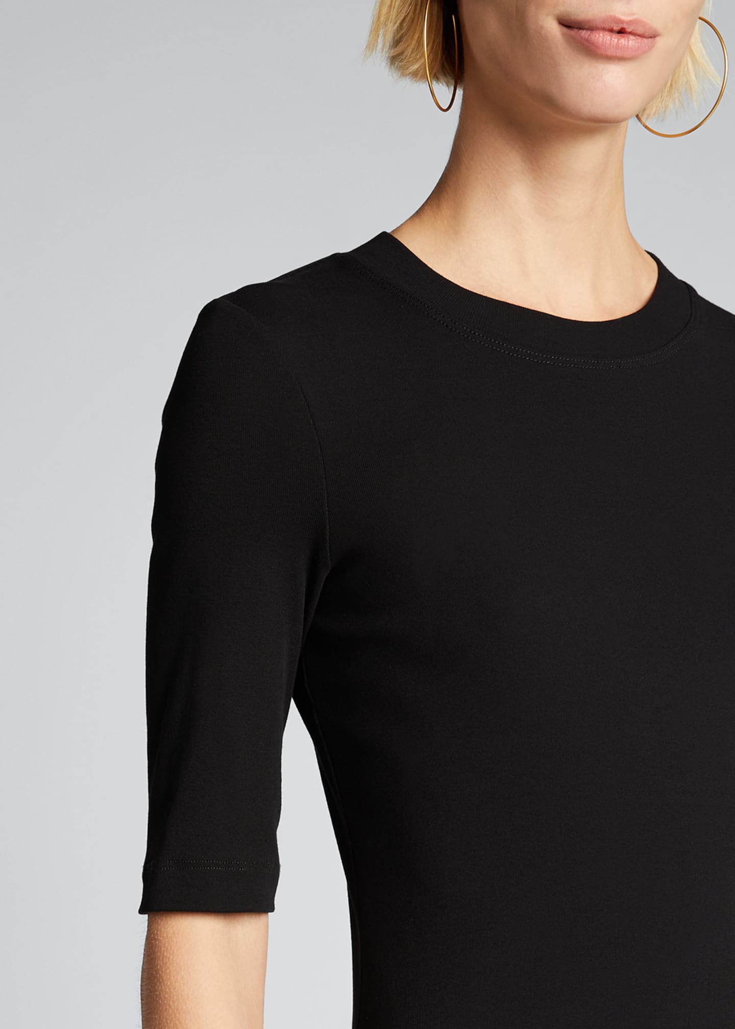 Rosetta Getty Cropped Sleeve T Shirt Dress Bergdorf Goodman
