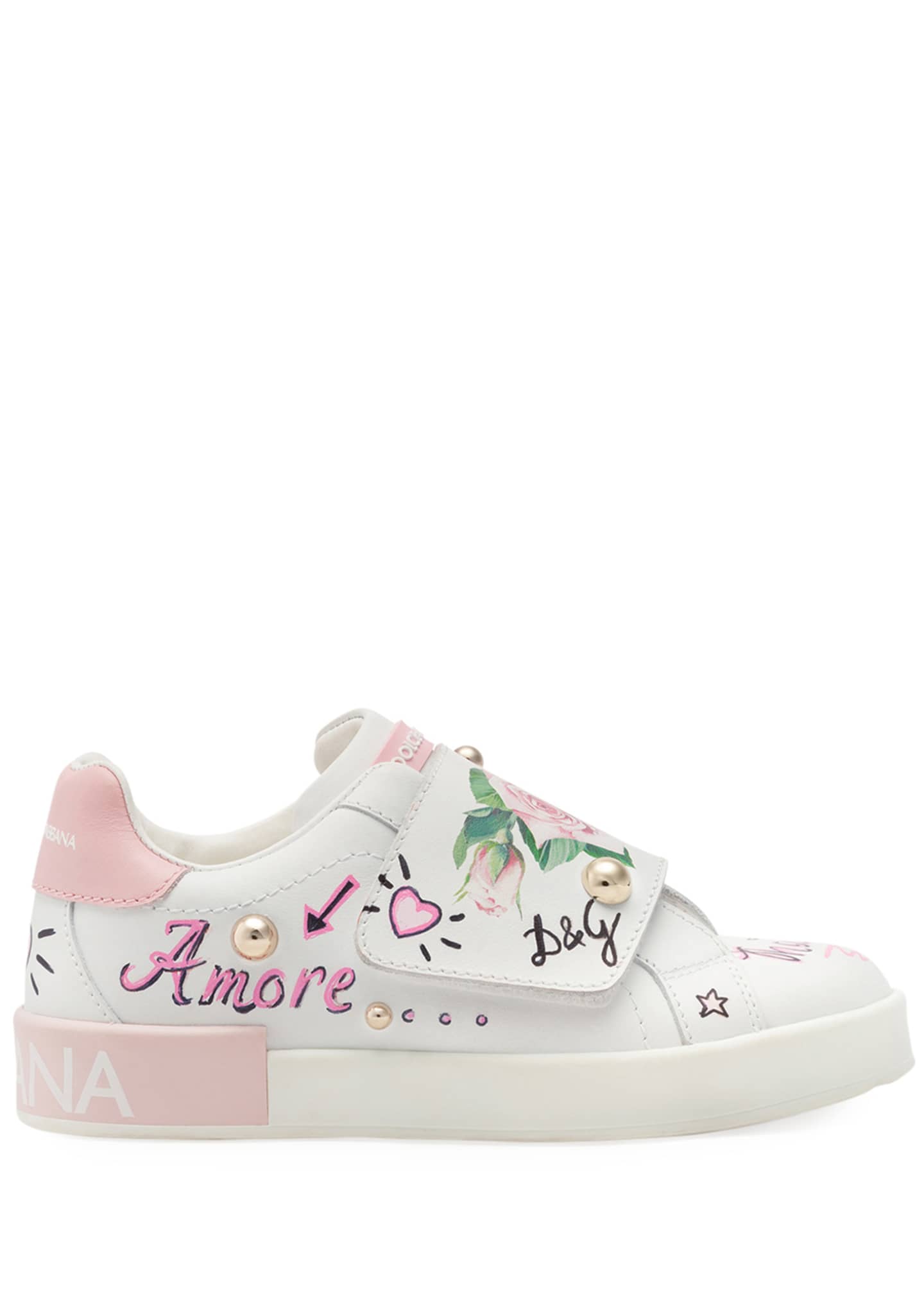 dolce and gabbana flower sneakers
