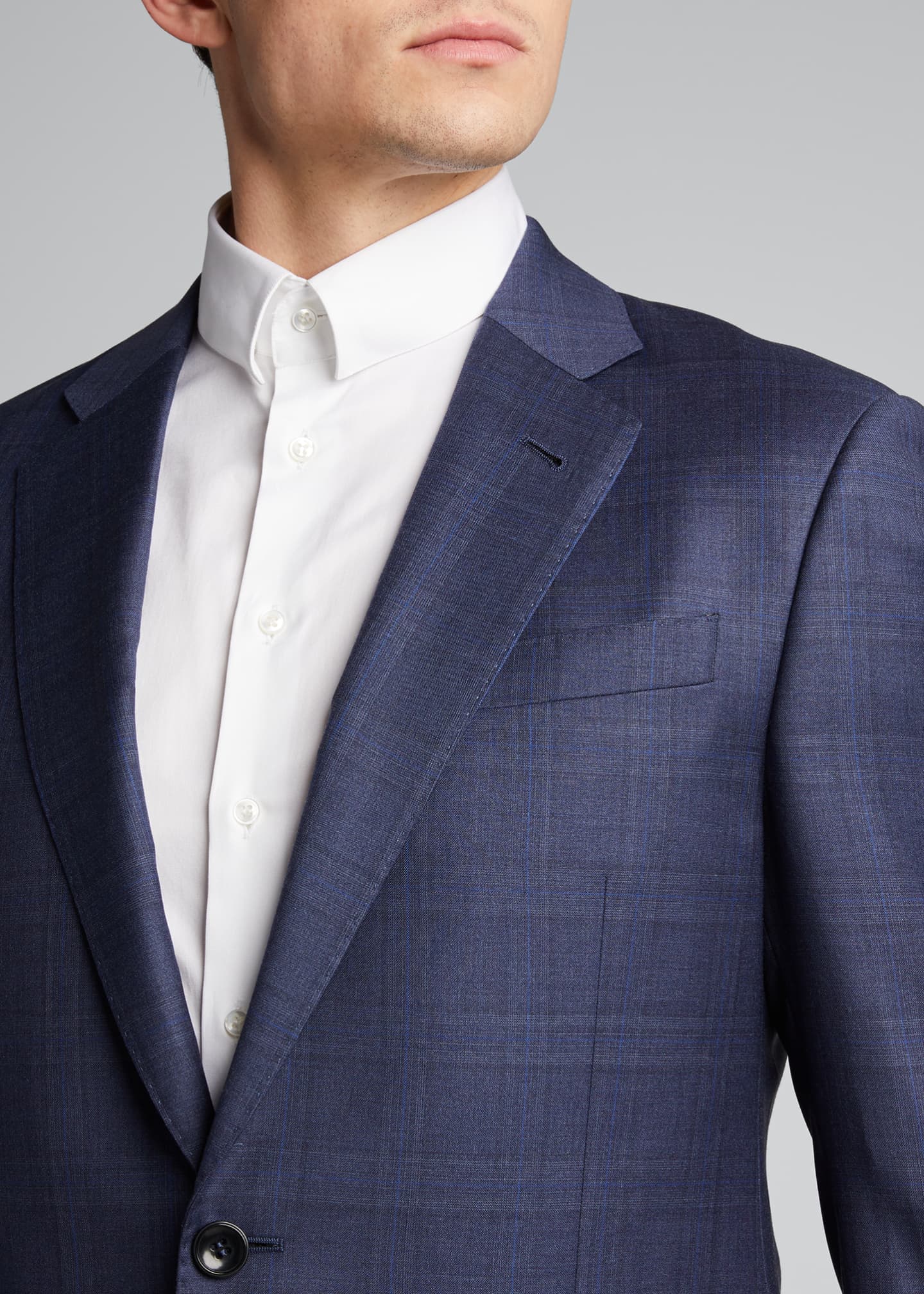 giorgio armani blue suit