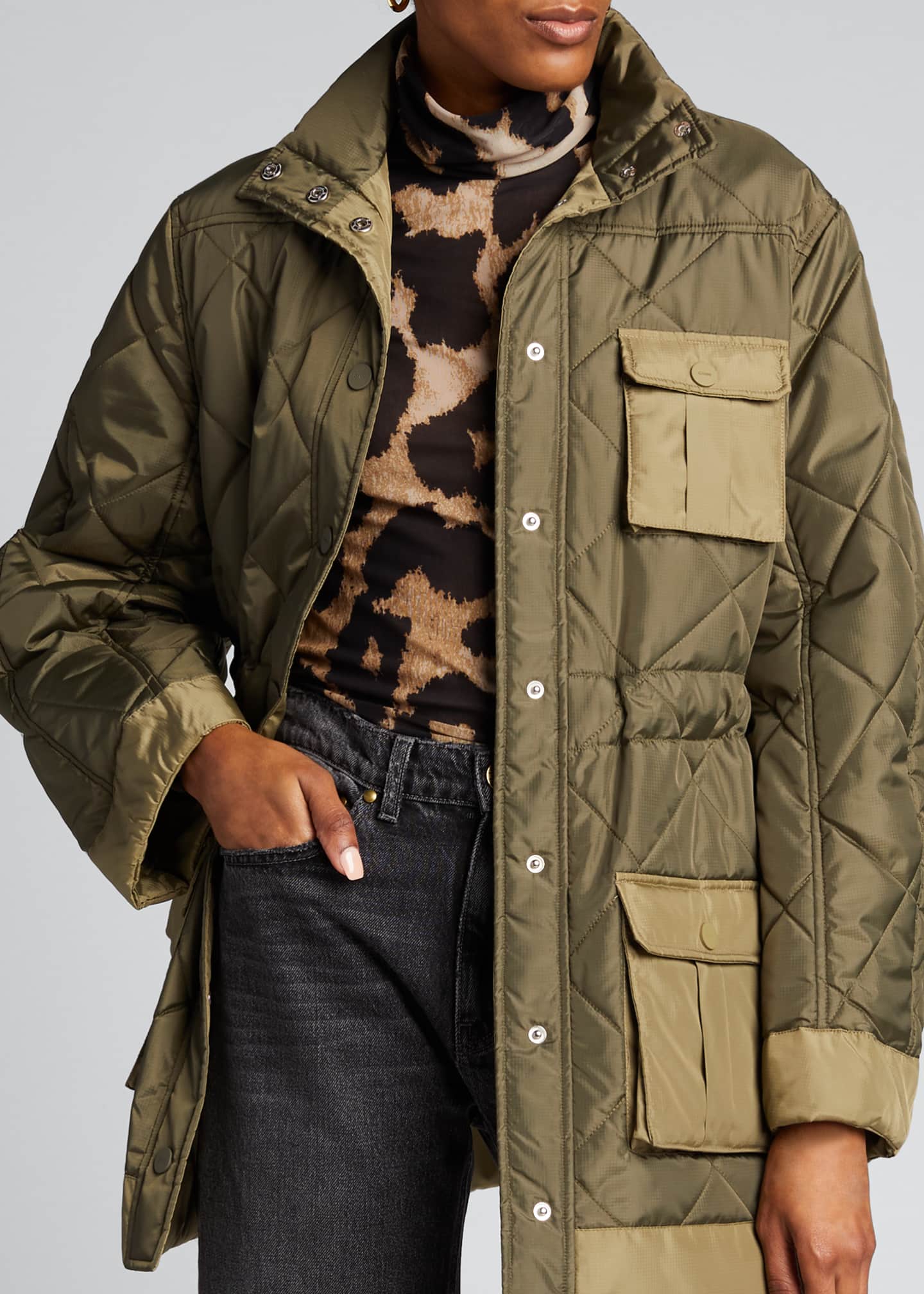 recycled quilted jacket