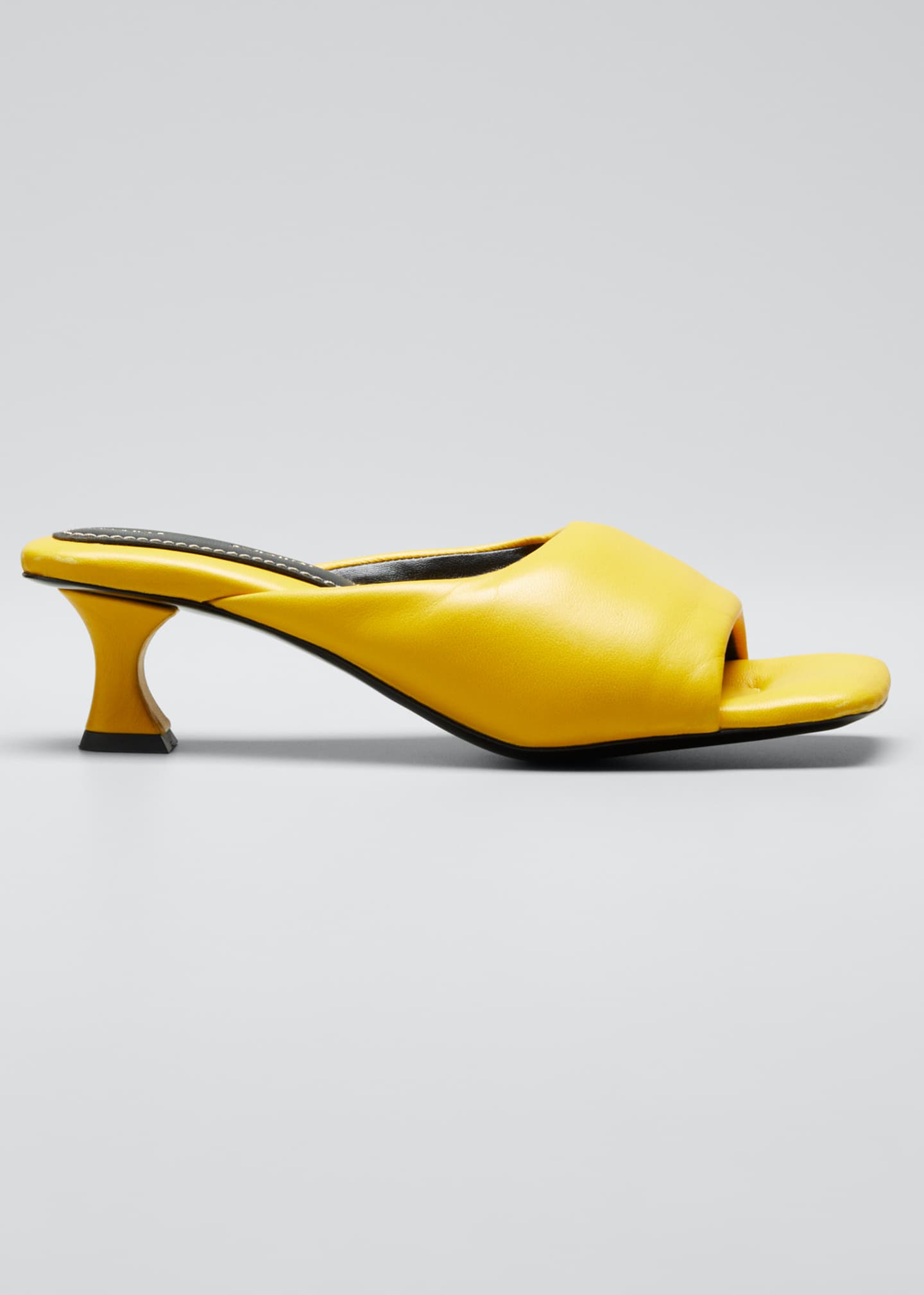 kitten heel mule sandals