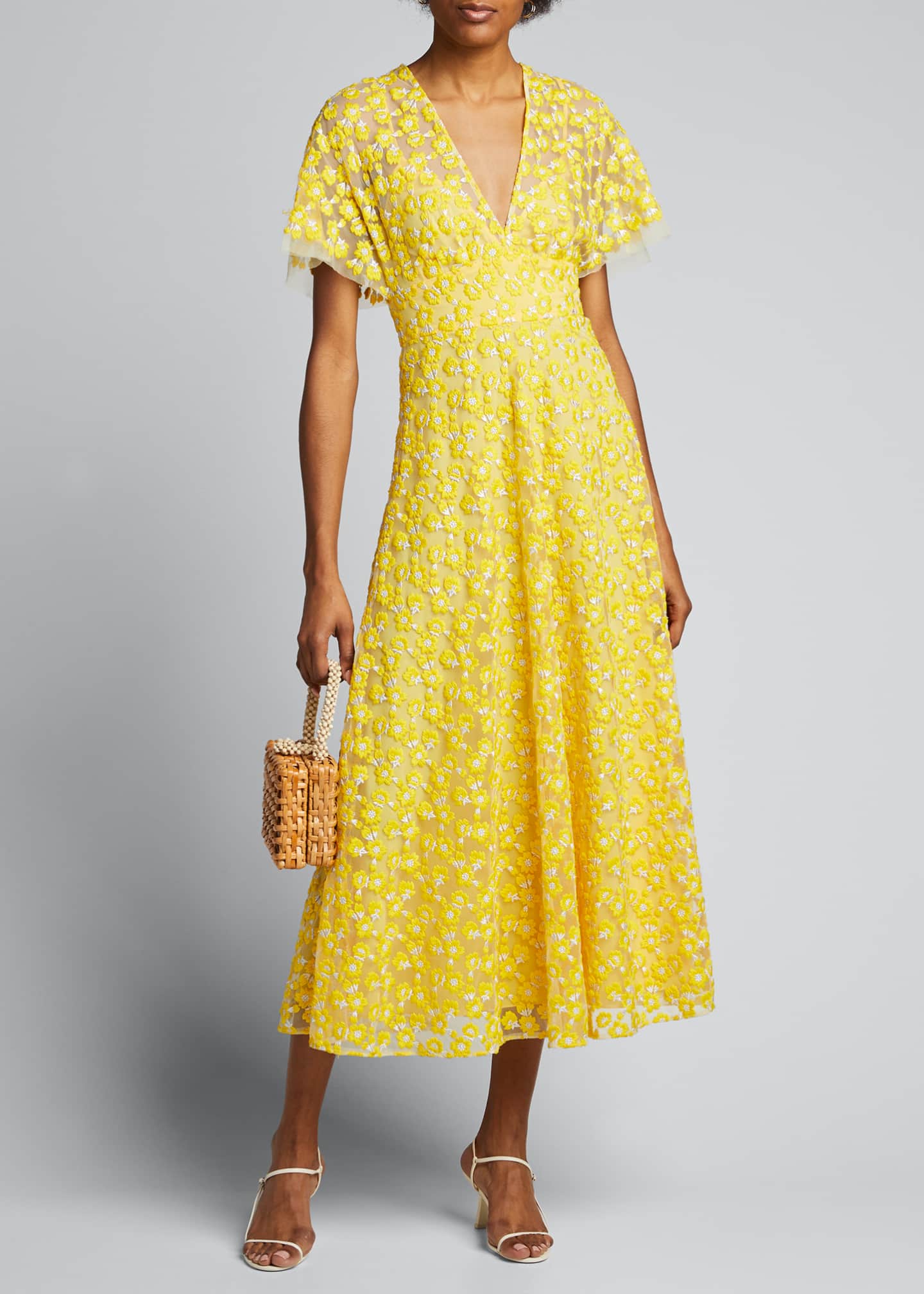 lela rose yellow dress
