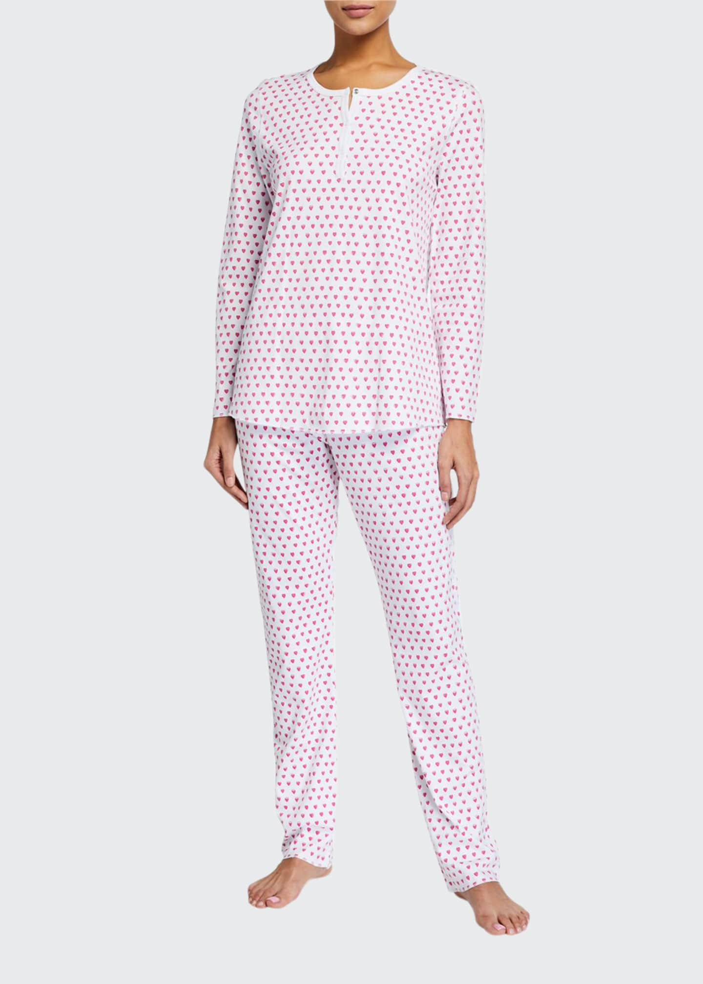 Roller Rabbit Hearts Two-Piece Pajama Set - Bergdorf Goodman