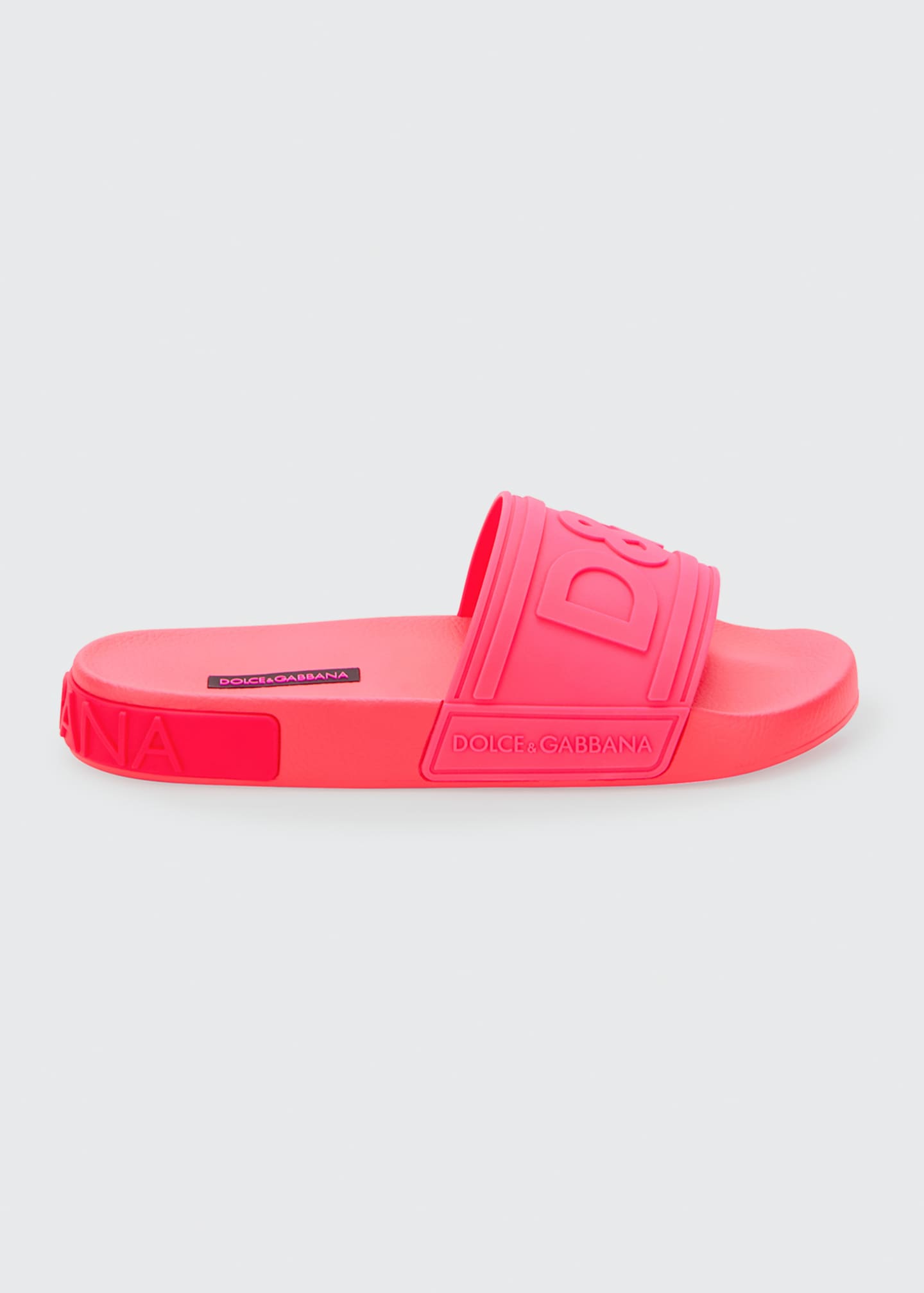 dolce and gabbana pink slides