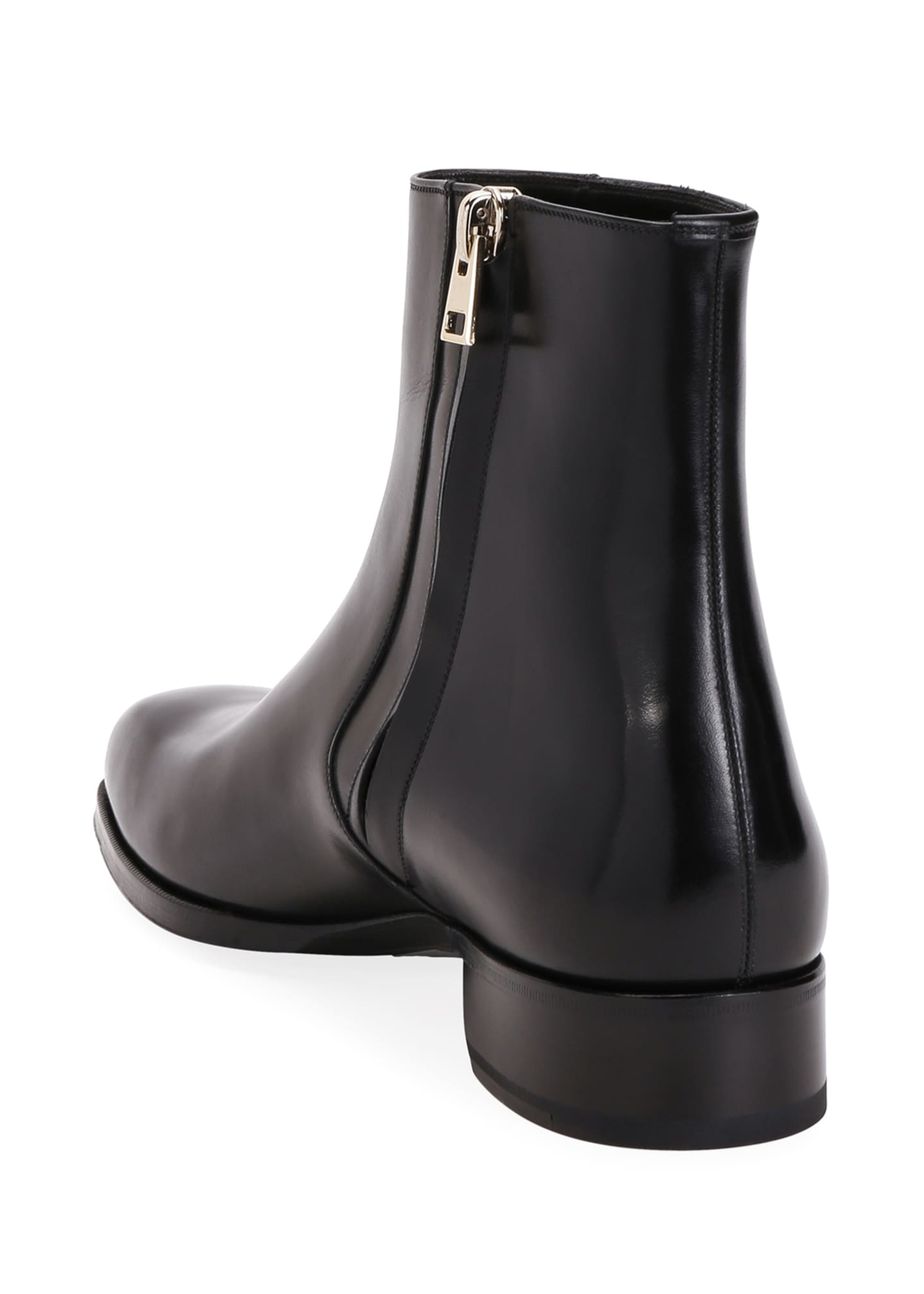 TOM FORD Men's Formal Leather Side-Zip Ankle Boots - Bergdorf Goodman