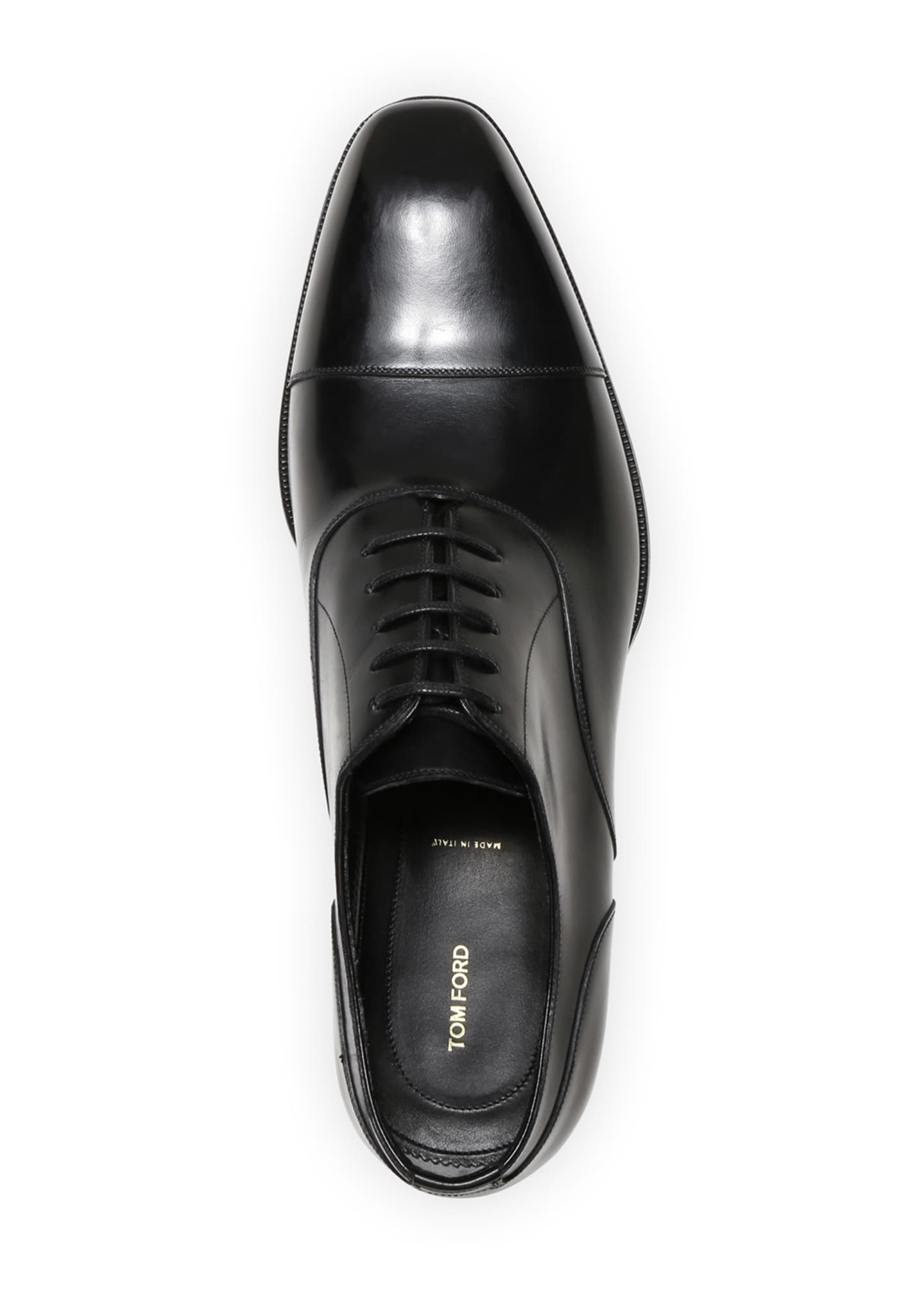 TOM FORD Men's Formal Leather Cap-Toe Oxford Shoes - Bergdorf Goodman