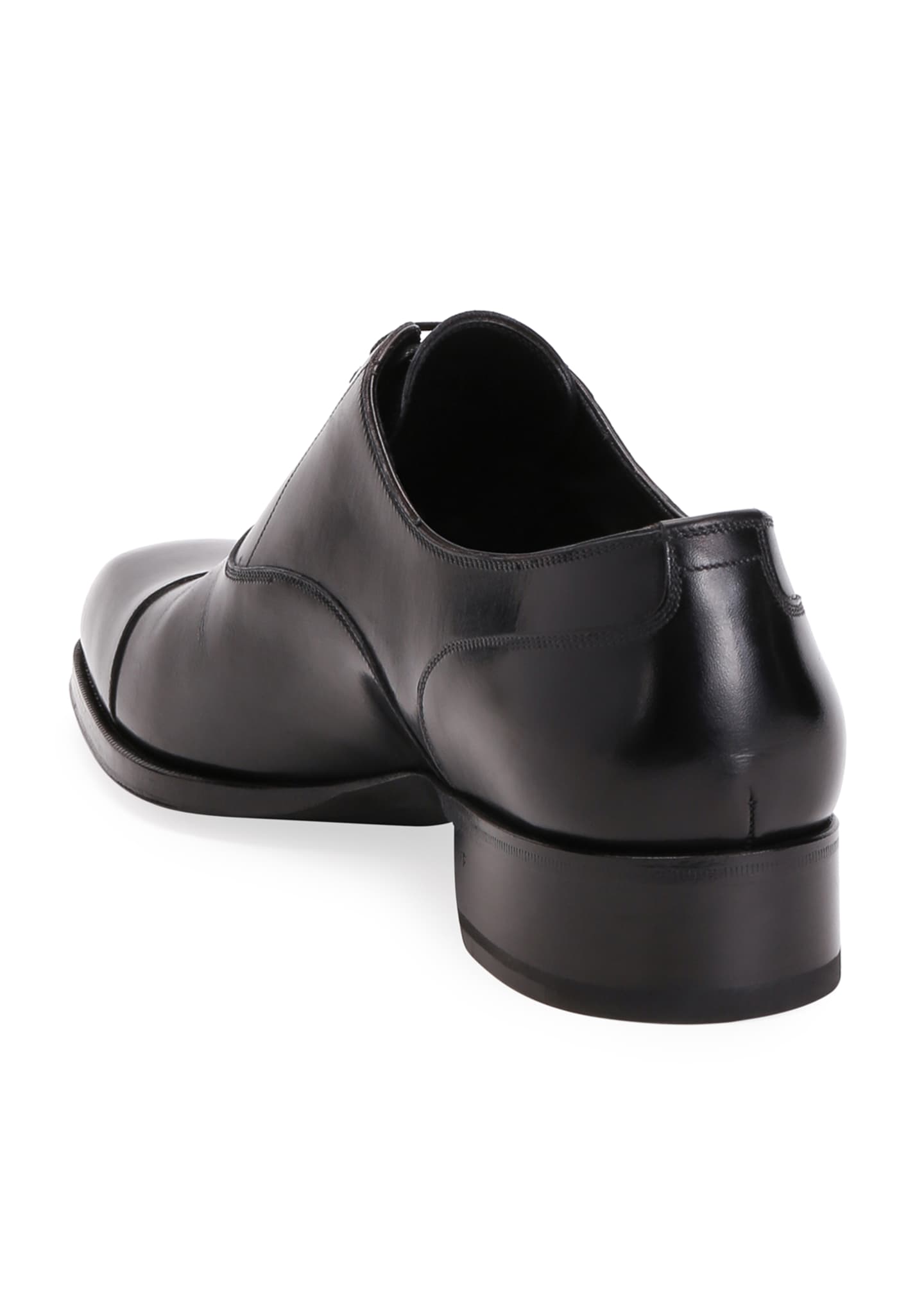 TOM FORD Men's Formal Leather Cap-Toe Oxford Shoes - Bergdorf Goodman
