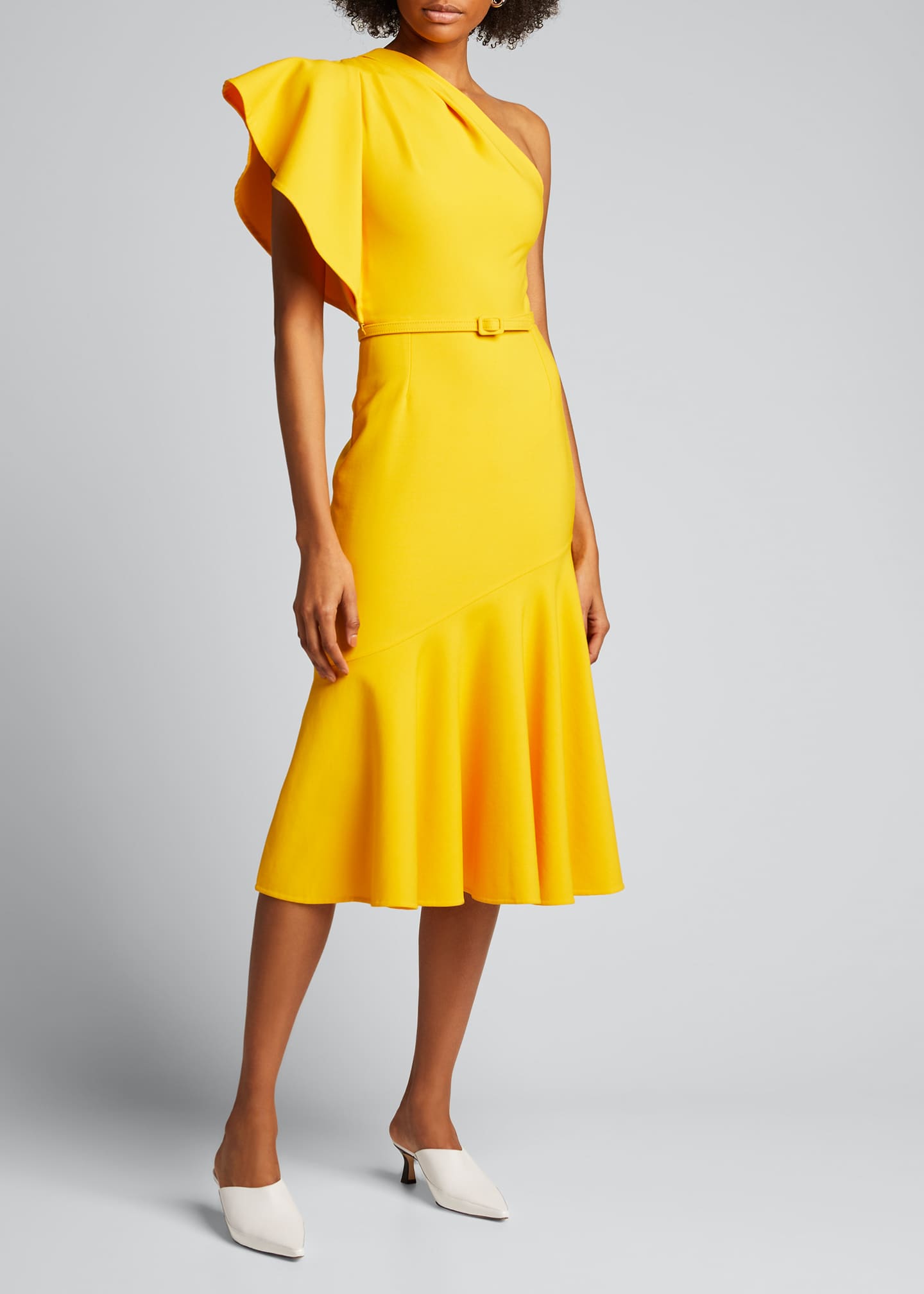oscar de la renta yellow dress