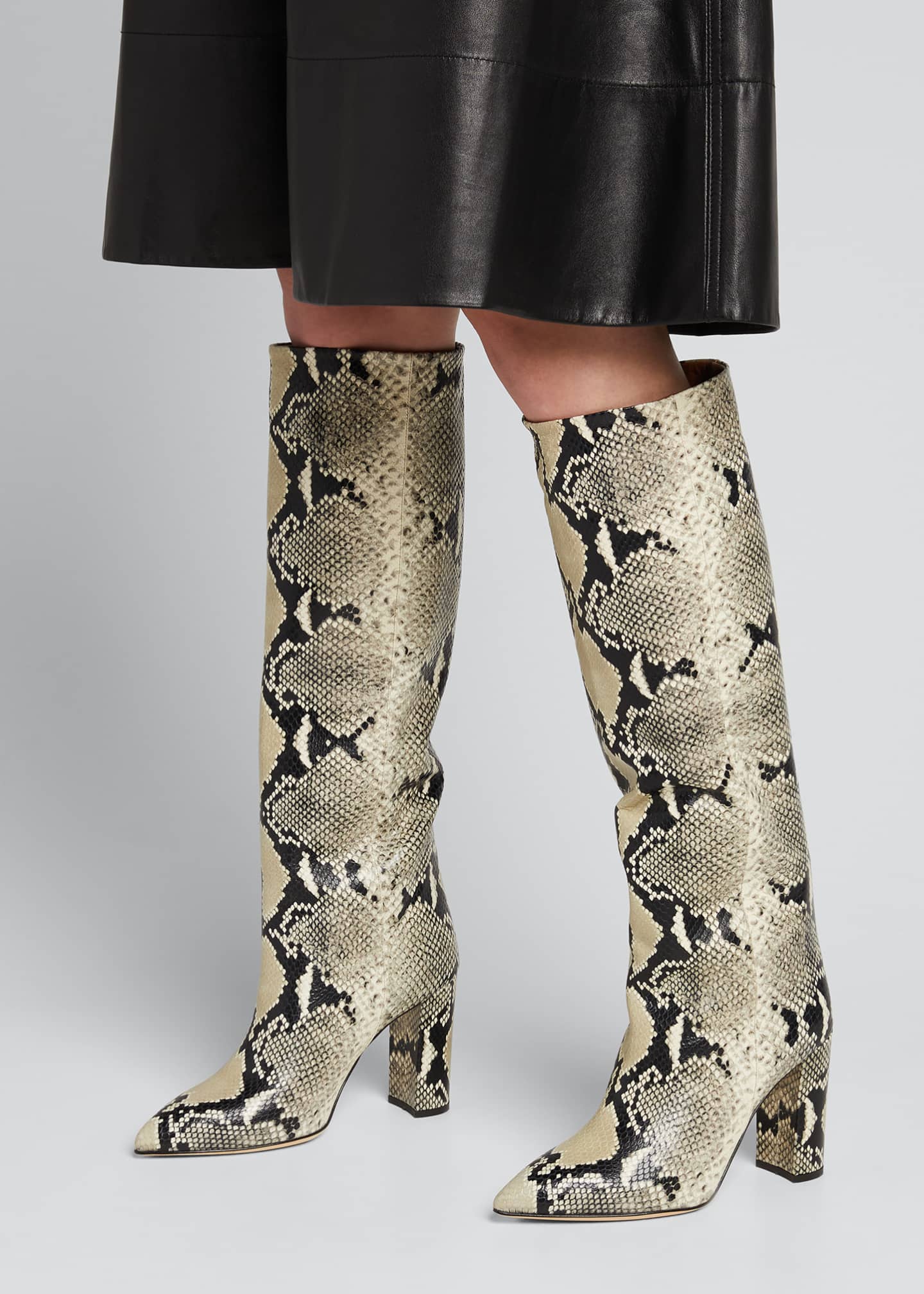 paris texas python ankle boots