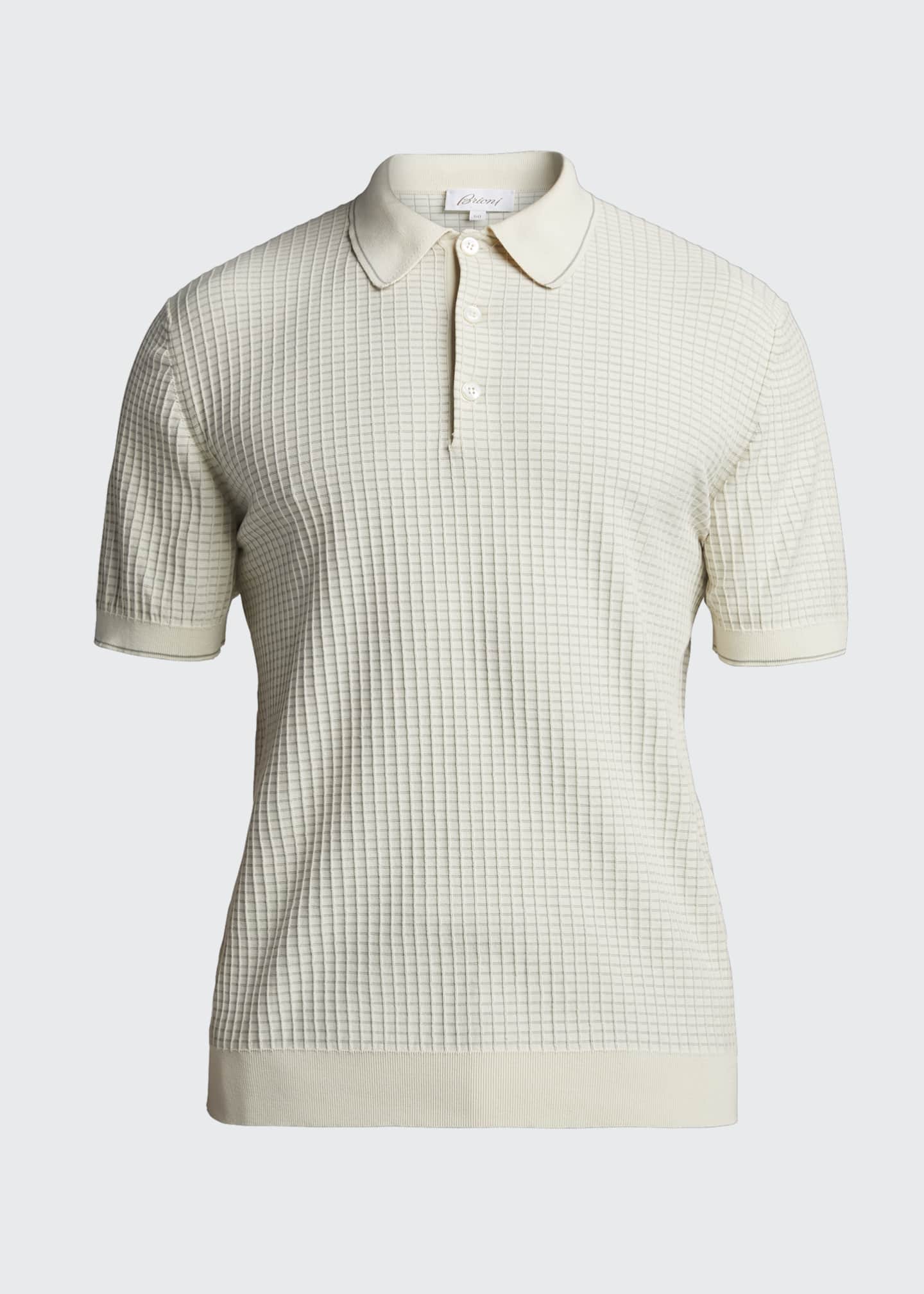 polo waffle knit shirt