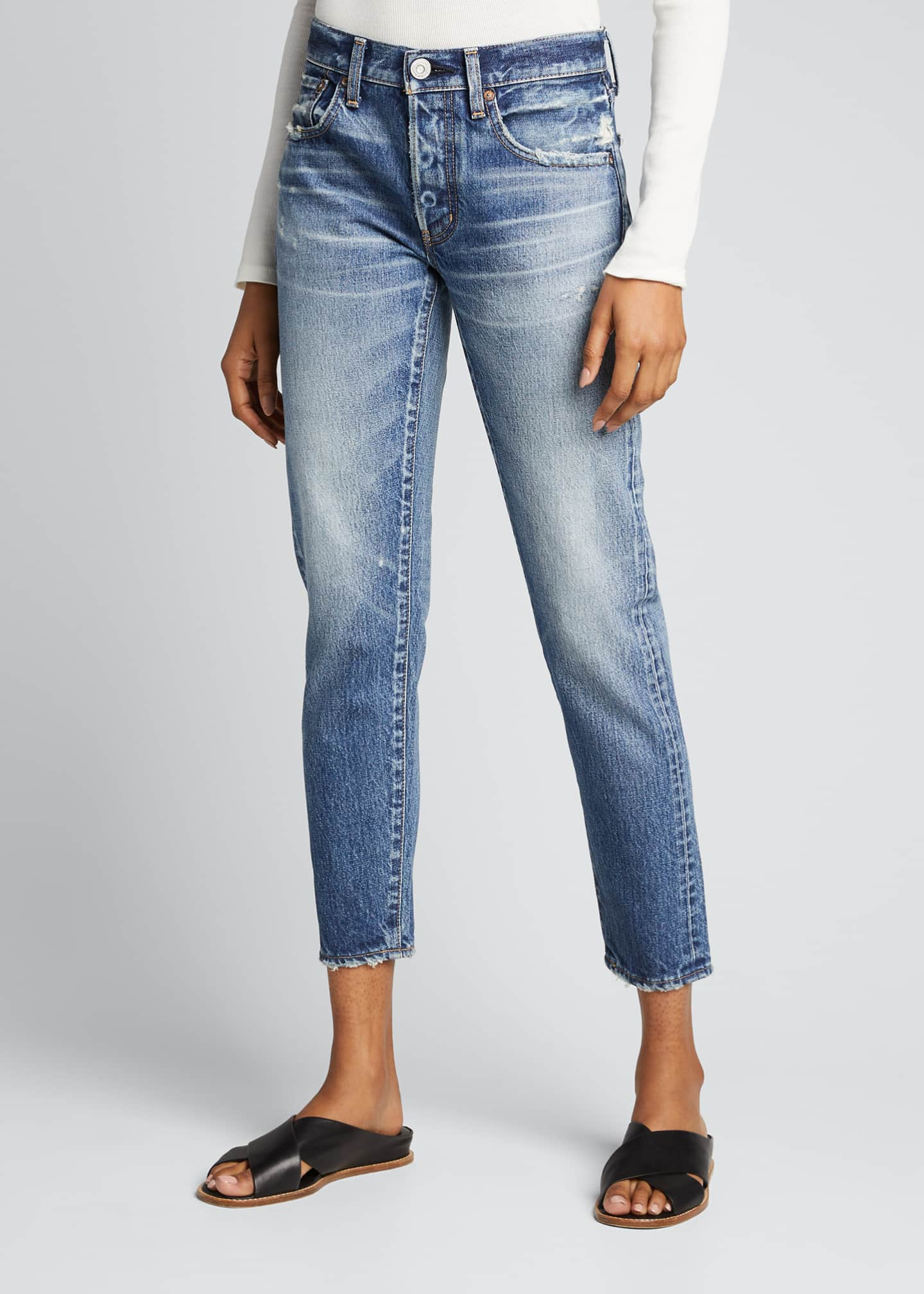 MOUSSY VINTAGE Vienna Tapered Mid-Rise Jeans - Bergdorf Goodman