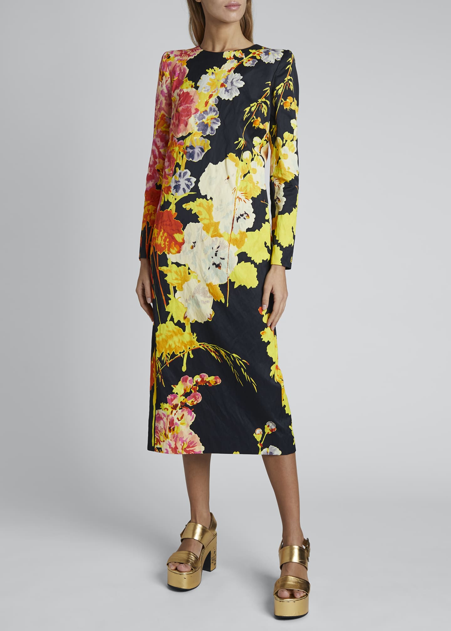 Dries Van Noten Daia Floral-Print Dress 