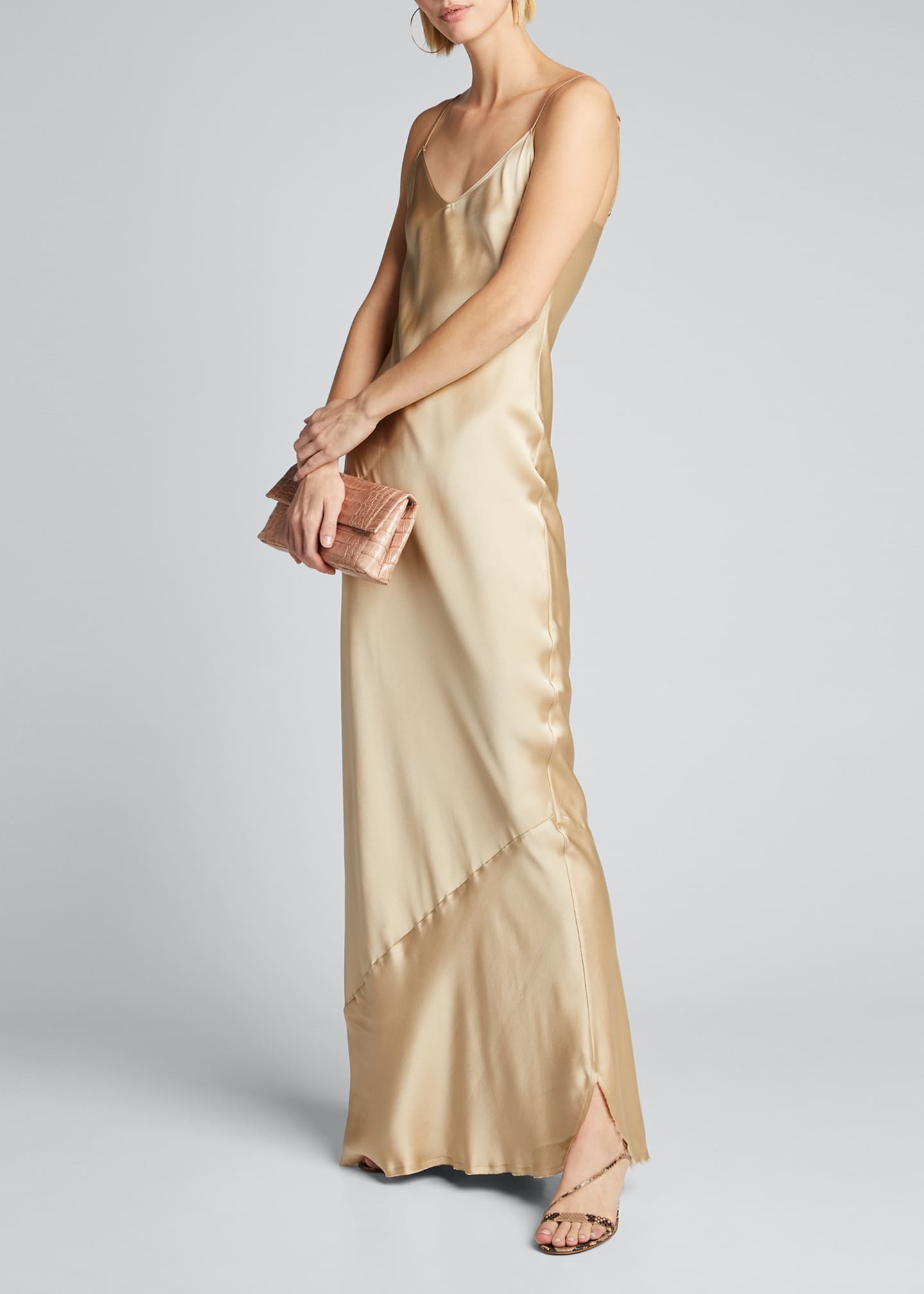 silk bias dress