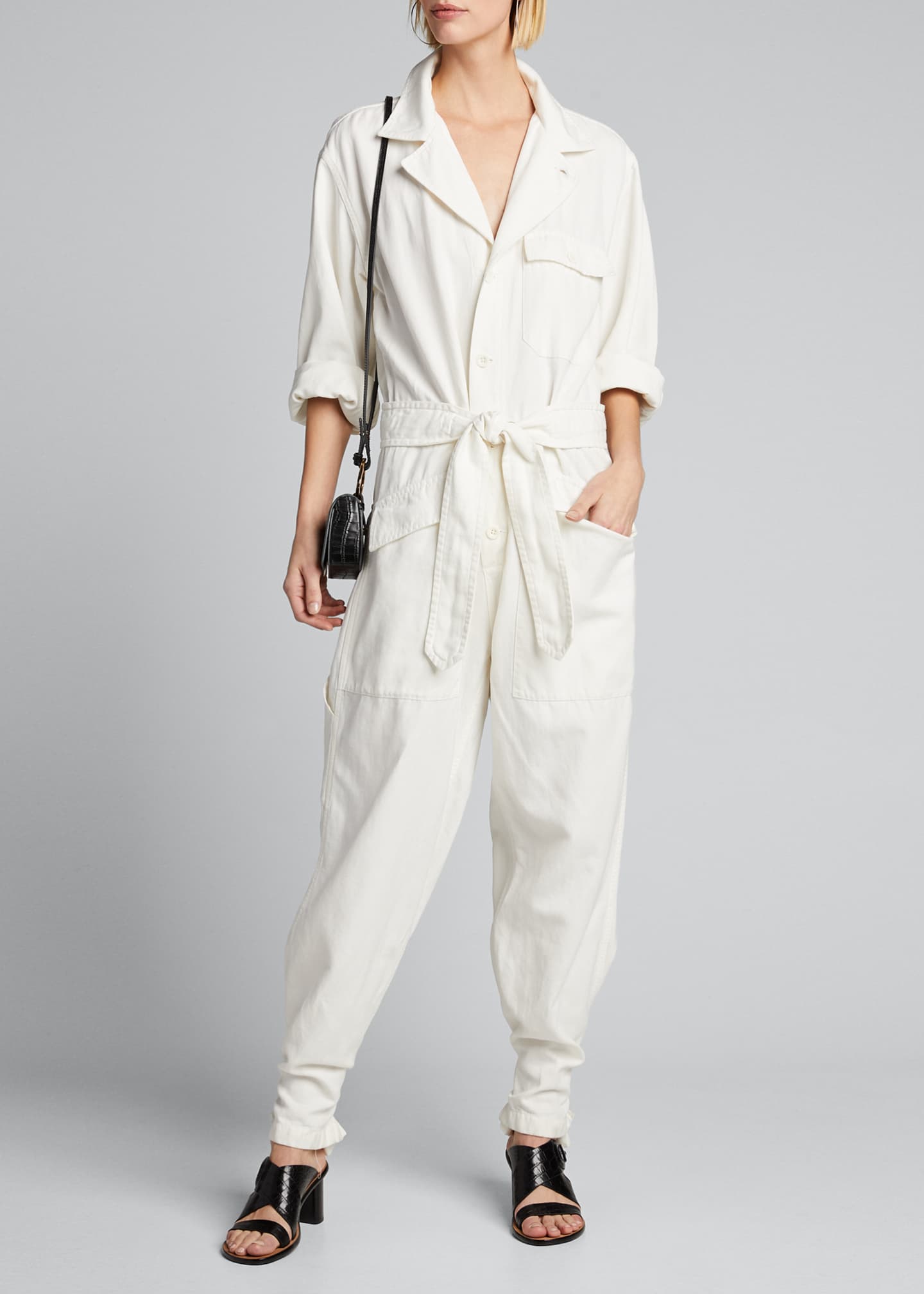 nili lotan denim jumpsuit