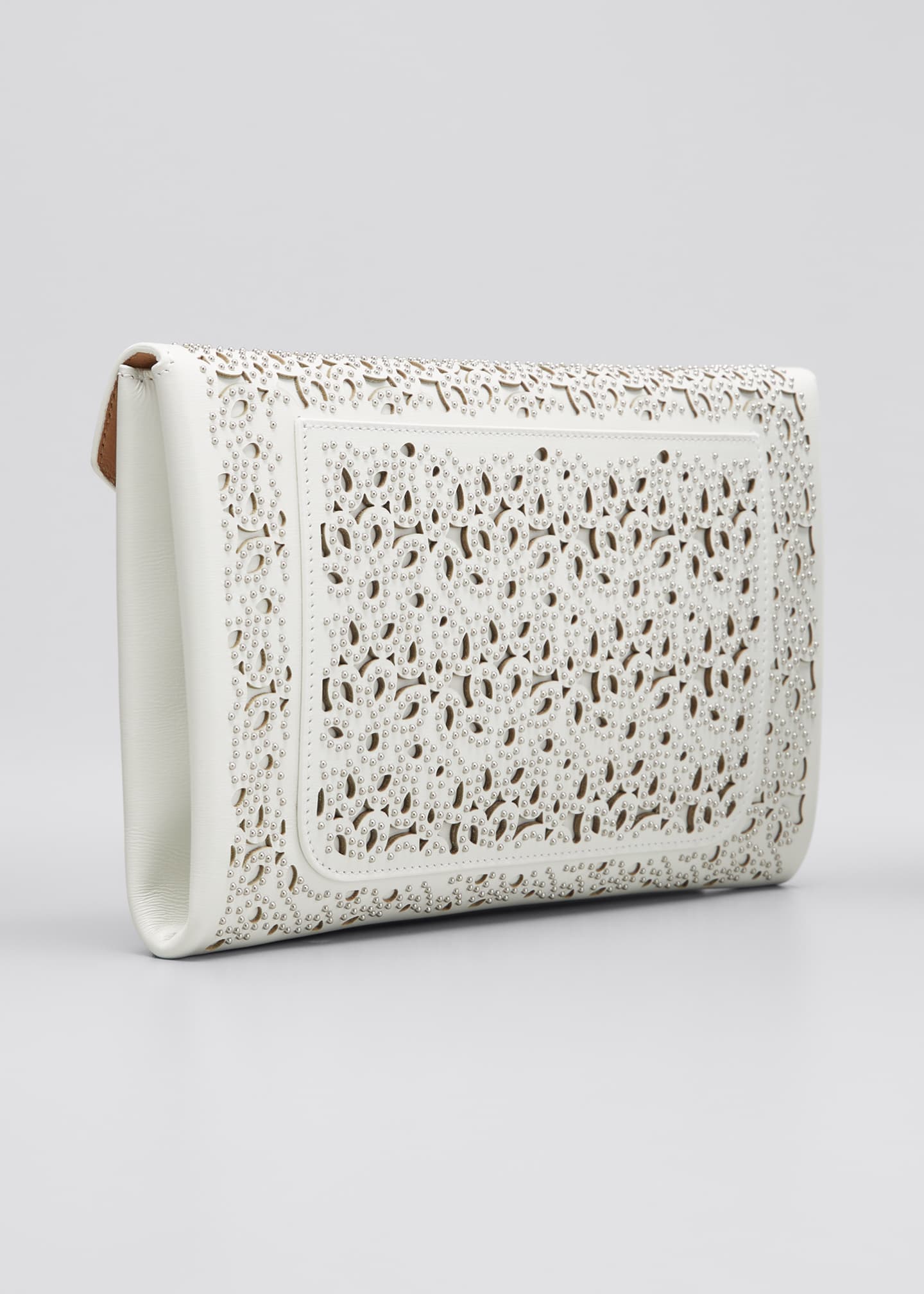 ALAIA LaserCut Clutch Bag Bergdorf Goodman