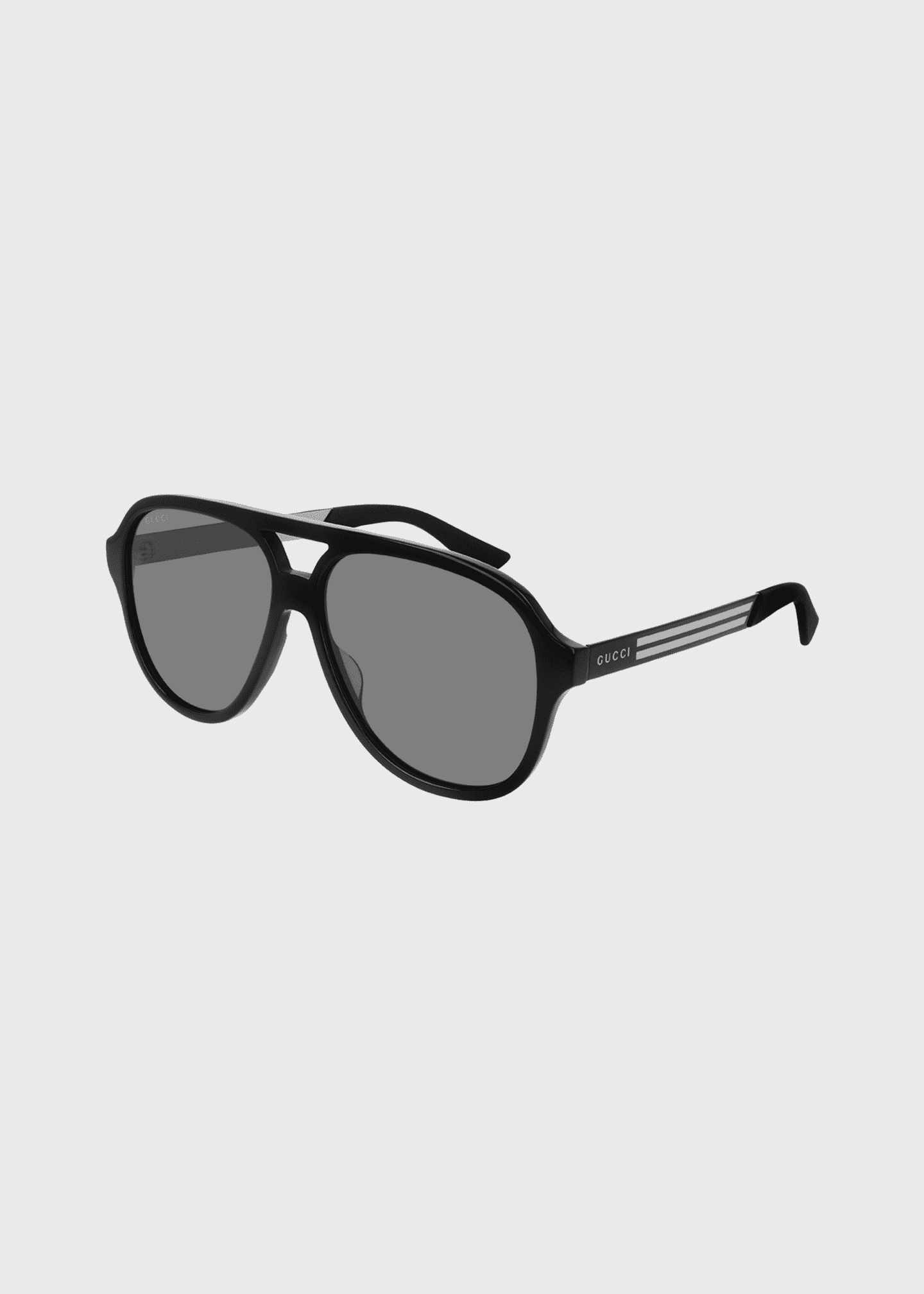 Gucci Men S Aviator Logo Sunglasses Bergdorf Goodman