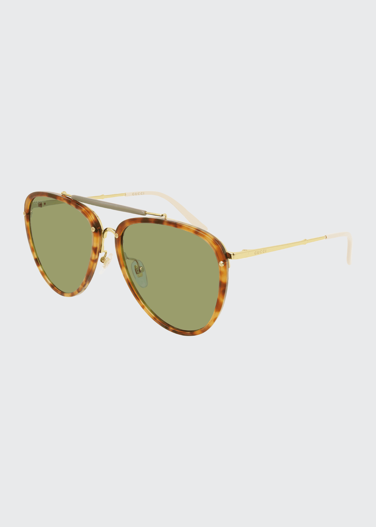 gucci havana aviator sunglasses