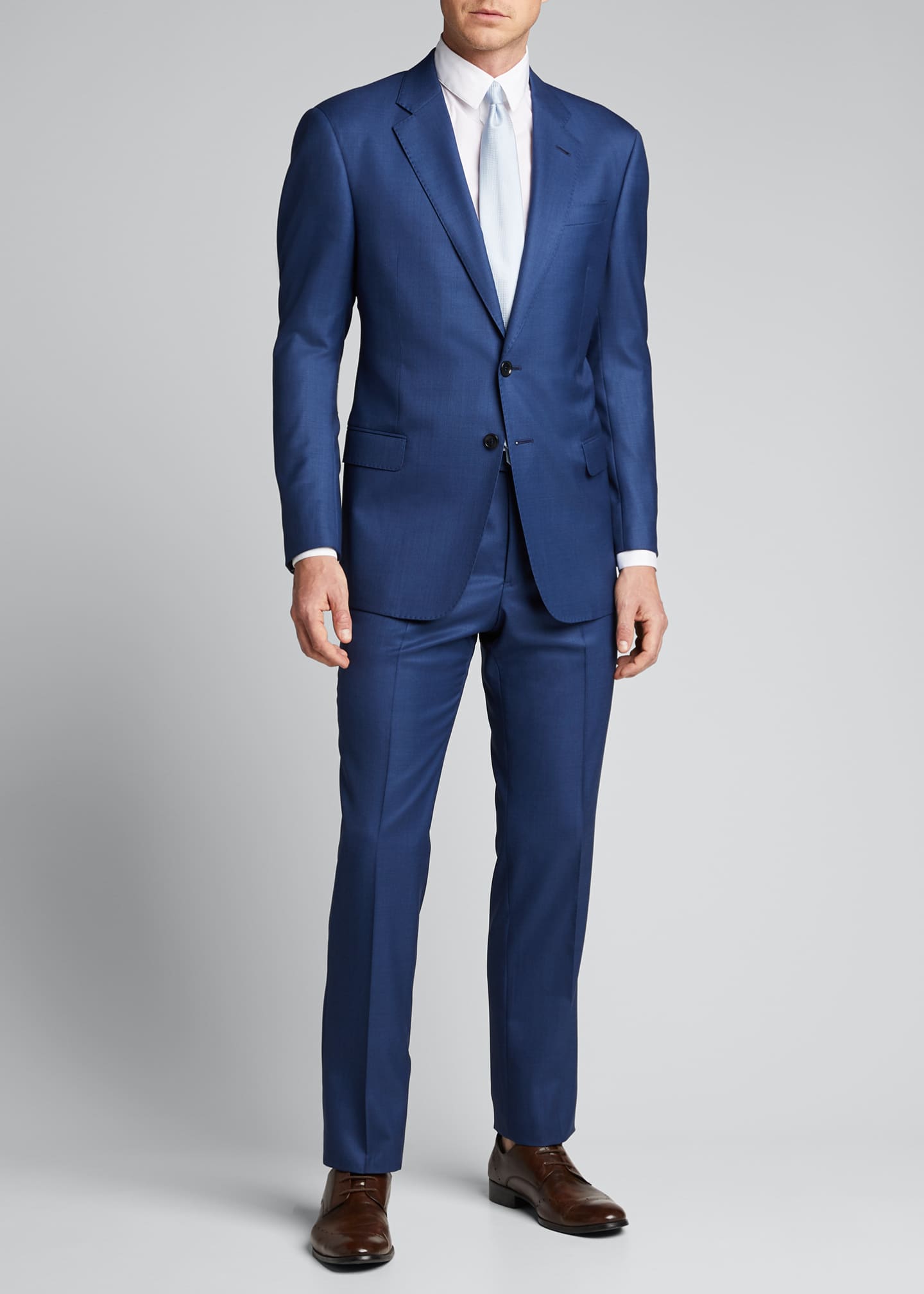 giorgio armani blue suit