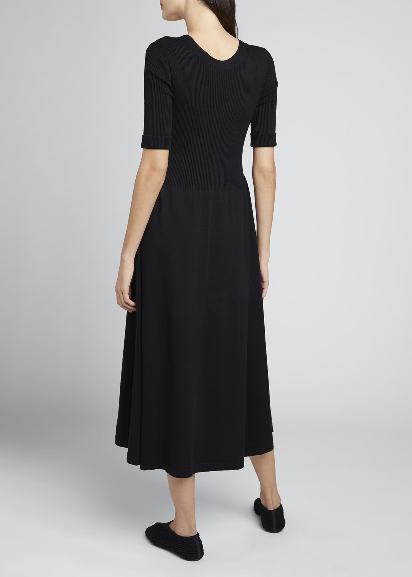 THE ROW Zakaria Jersey 3/4-Sleeve Dress - Bergdorf Goodman