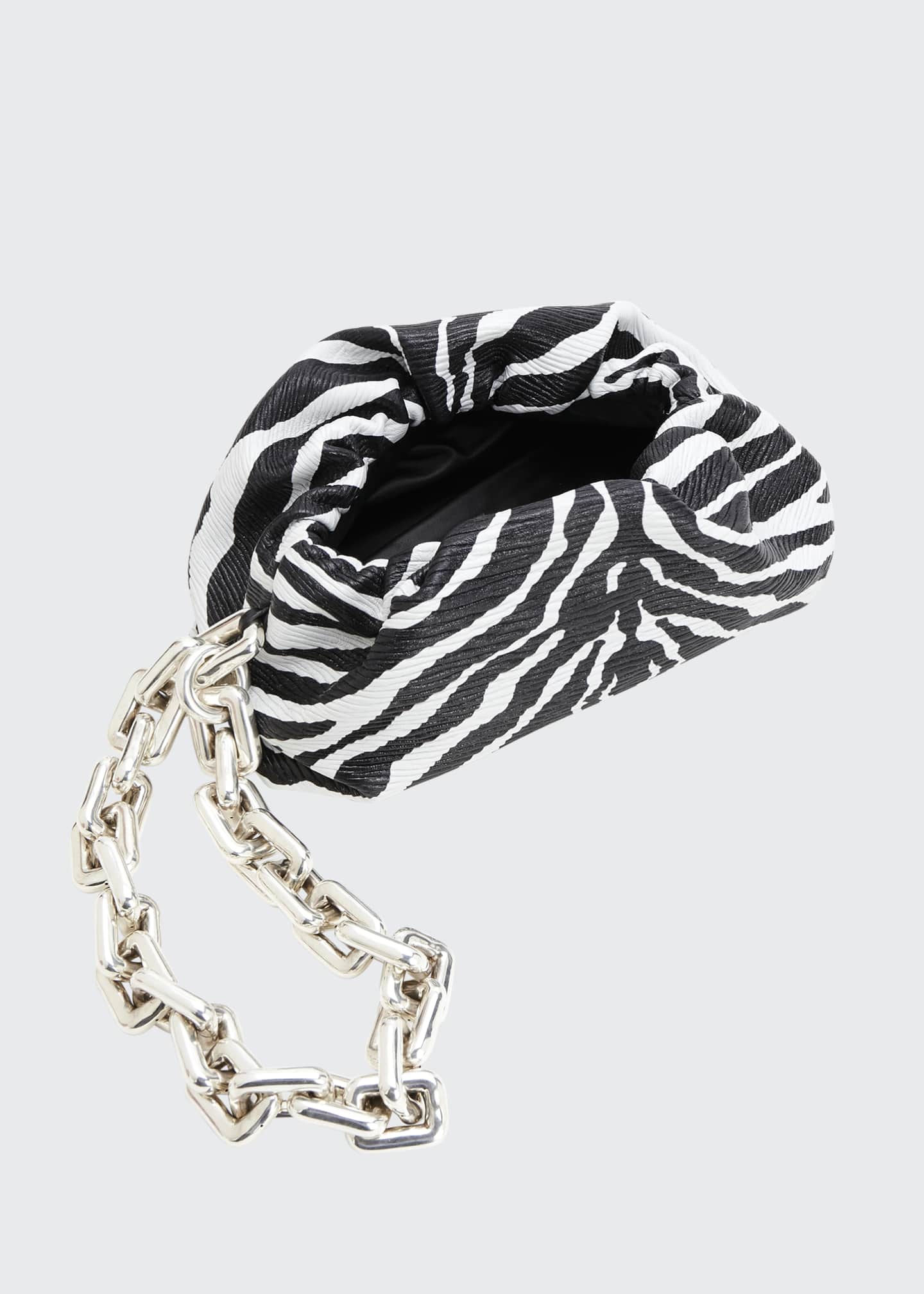 Bottega The Pouch Medium ZebraPrint Clutch Bergdorf Goodman