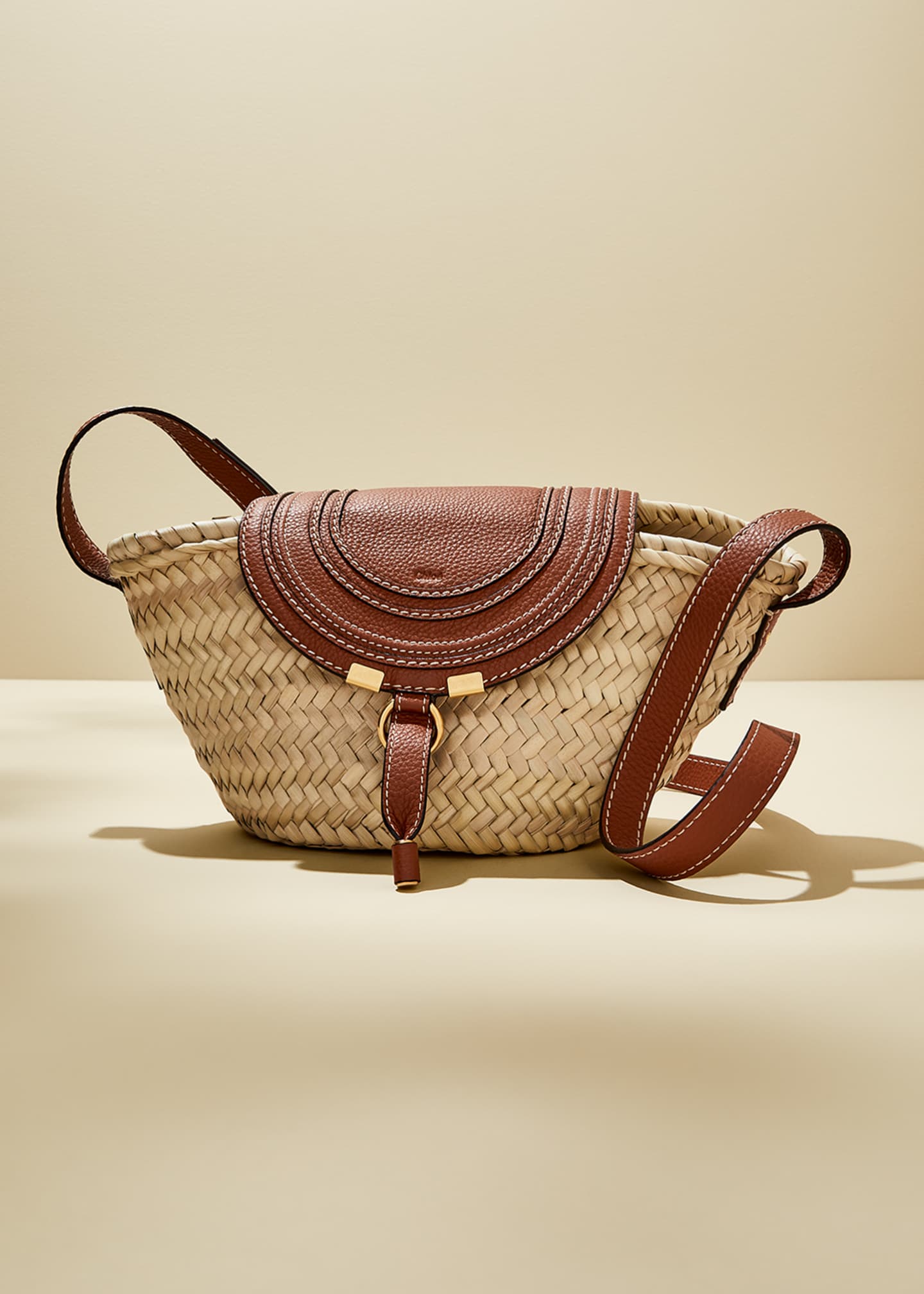 Chloe Marcie Small Raffia Crossbody Basket Bag Bergdorf Goodman